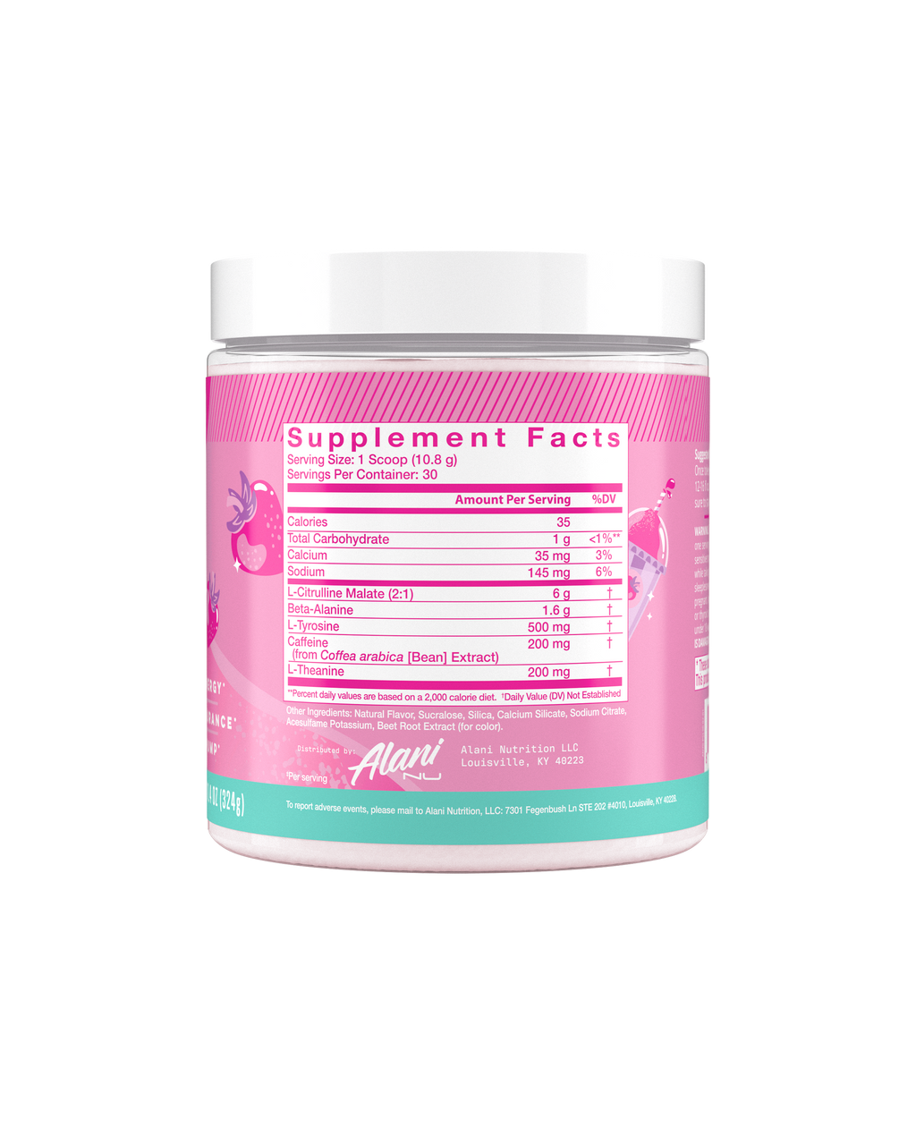 Pre-Workout - Pink Slush - Chilled Drink Powder