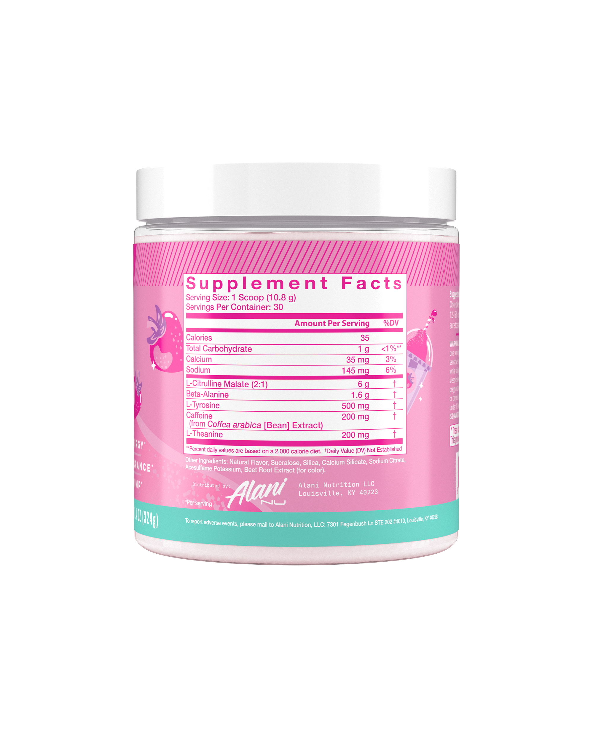 Pre-Workout - Pink Slush - Chilled Drink Powder