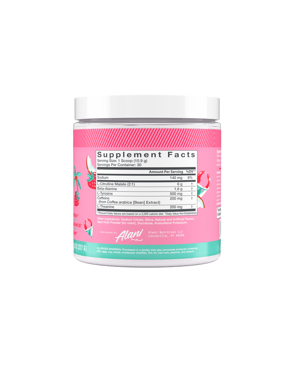 Pre-Workout - Hawaiian Shaved Ice - Pantry Ready Flavor Drink