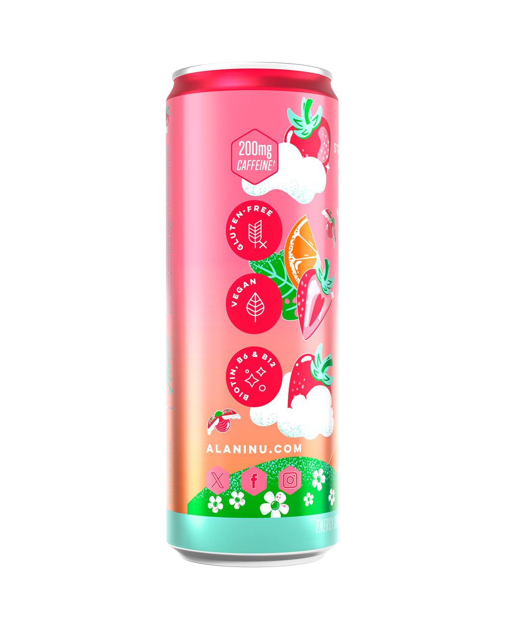 Energy Drink - Strawberry Sunrise - Active Day Shaker Cup Drink