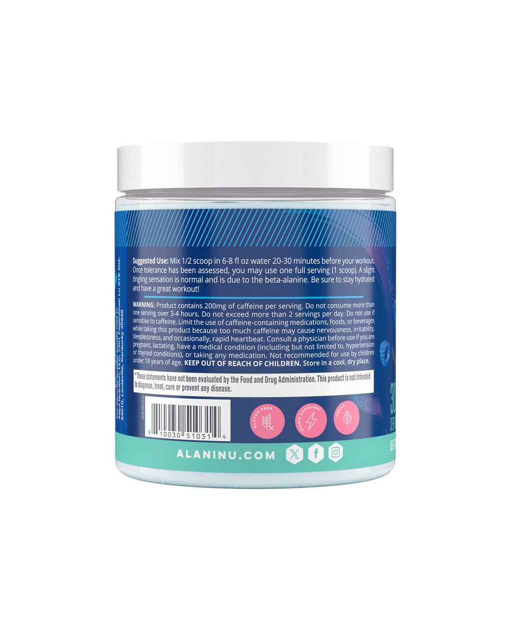 Pre-Workout - Breezeberry - Light Shaker Cup Drink