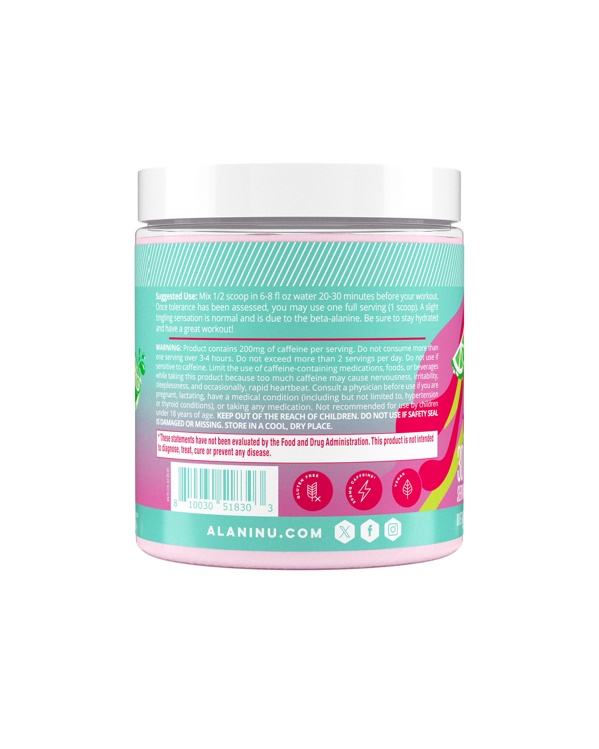 Pre-Workout - Cherry Twist - Daily Pre Workout Drink Mix