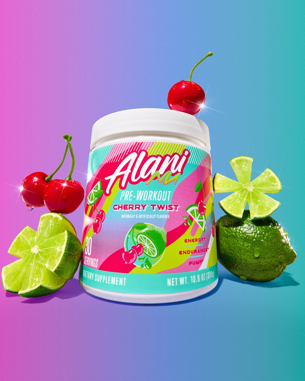 Pre-Workout - Cherry Twist - Daily Pre Workout Drink Mix