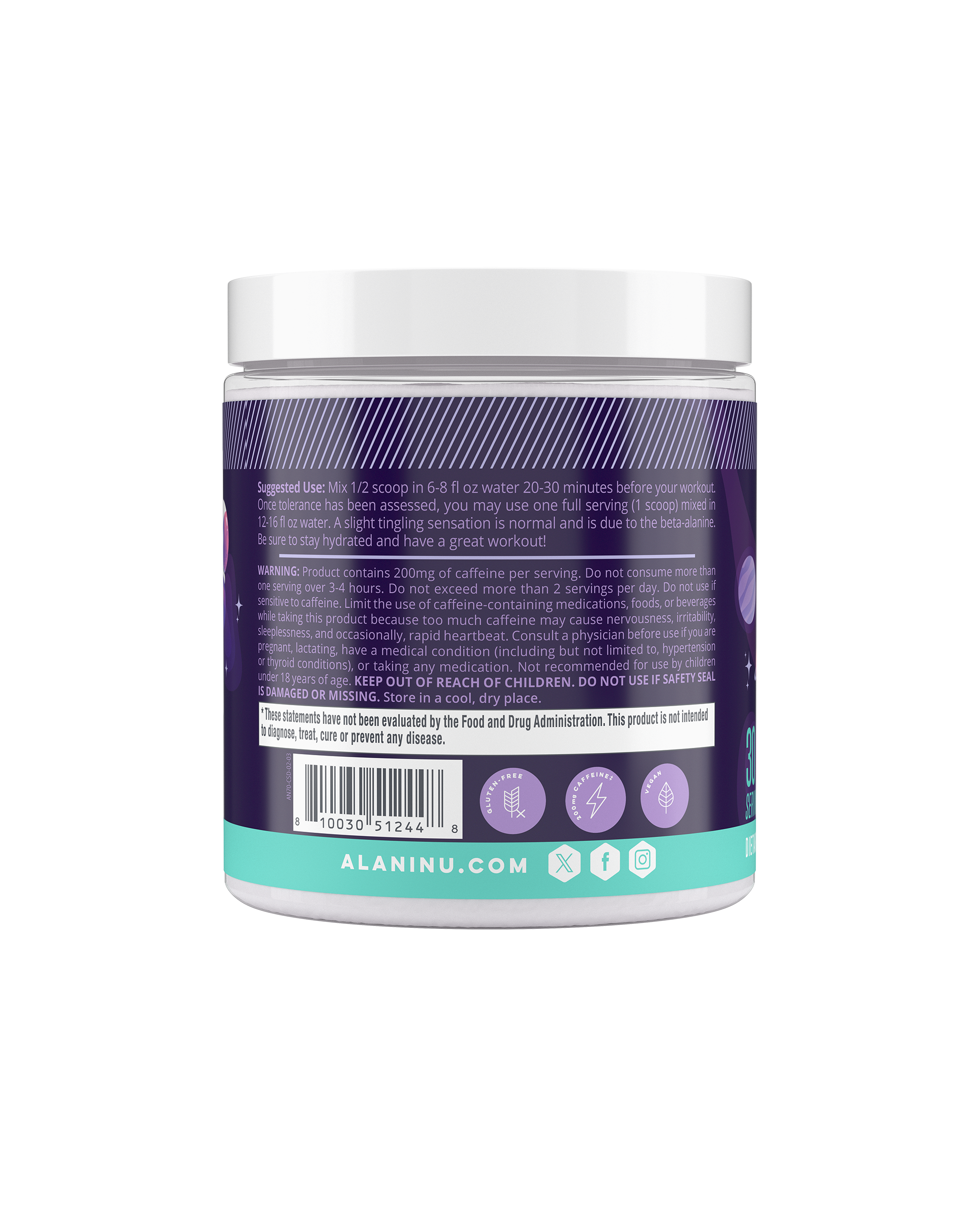 Pre-Workout - Cosmic Stardust - Sparkling Flavor Drink