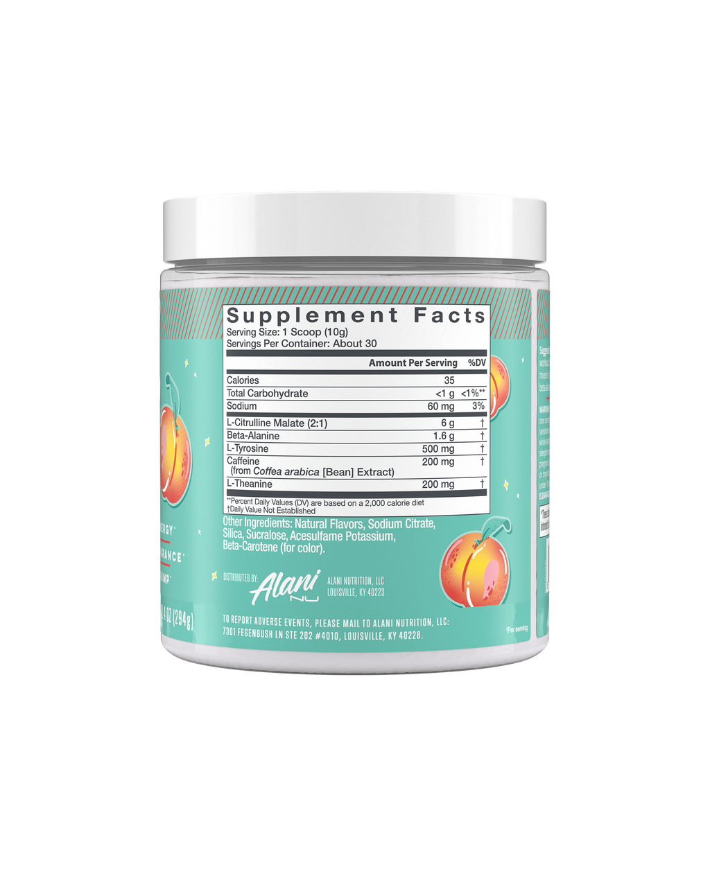Pre-Workout - Juicy Peach - Daily Fruit Flavor Drink