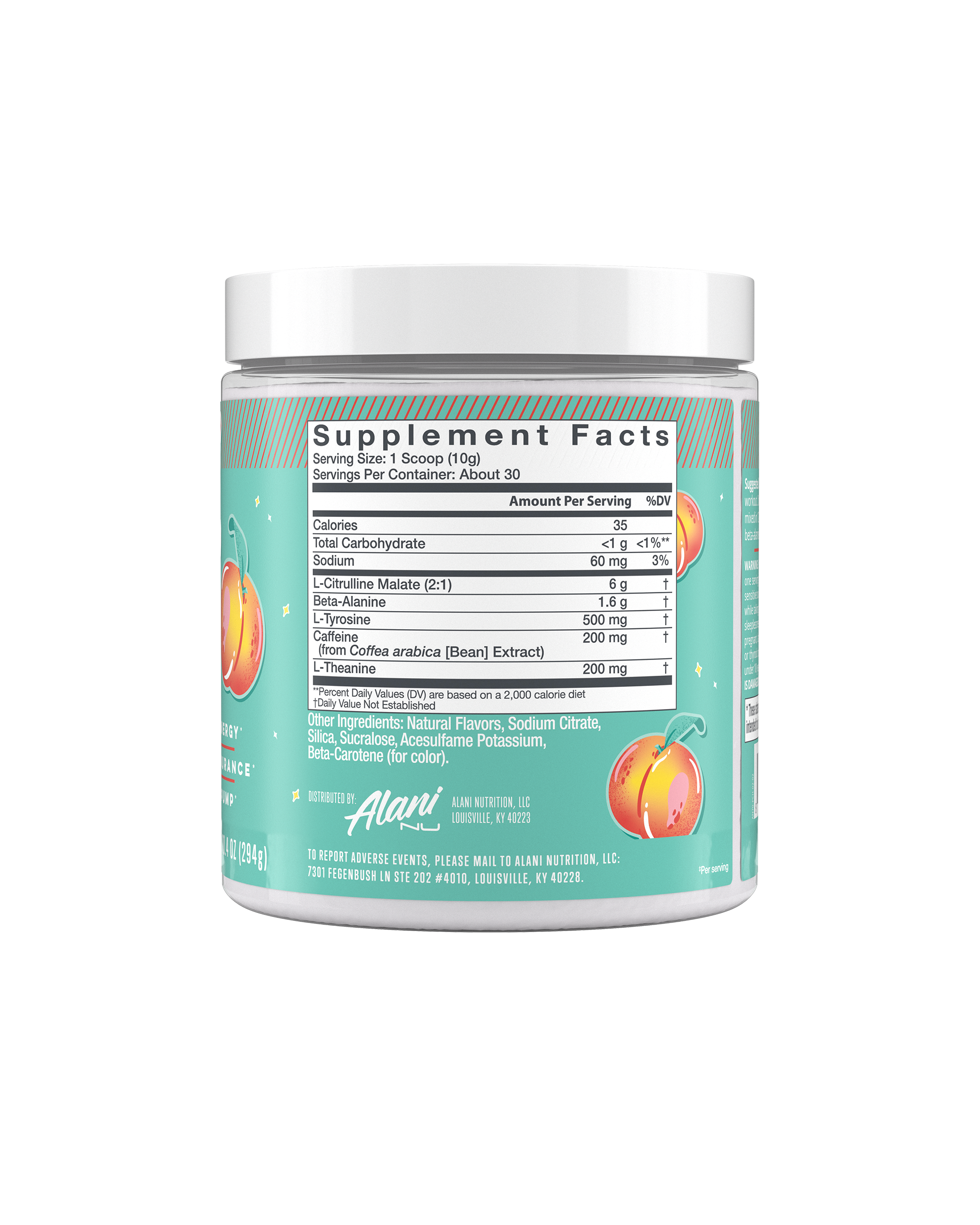 Pre-Workout - Juicy Peach - Daily Fruit Flavor Drink