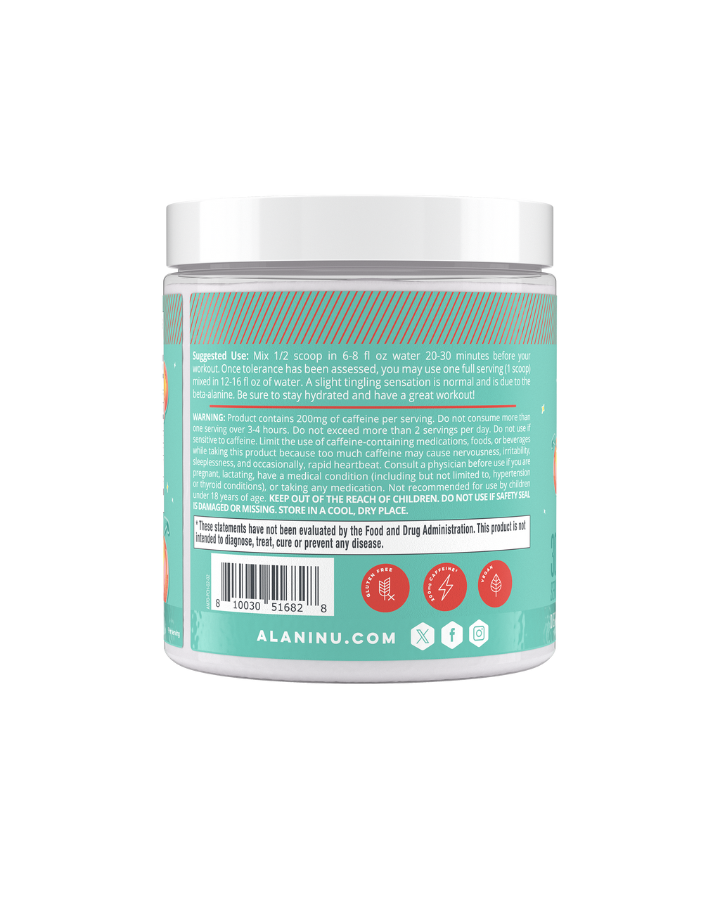 Pre-Workout - Juicy Peach - Daily Fruit Flavor Drink