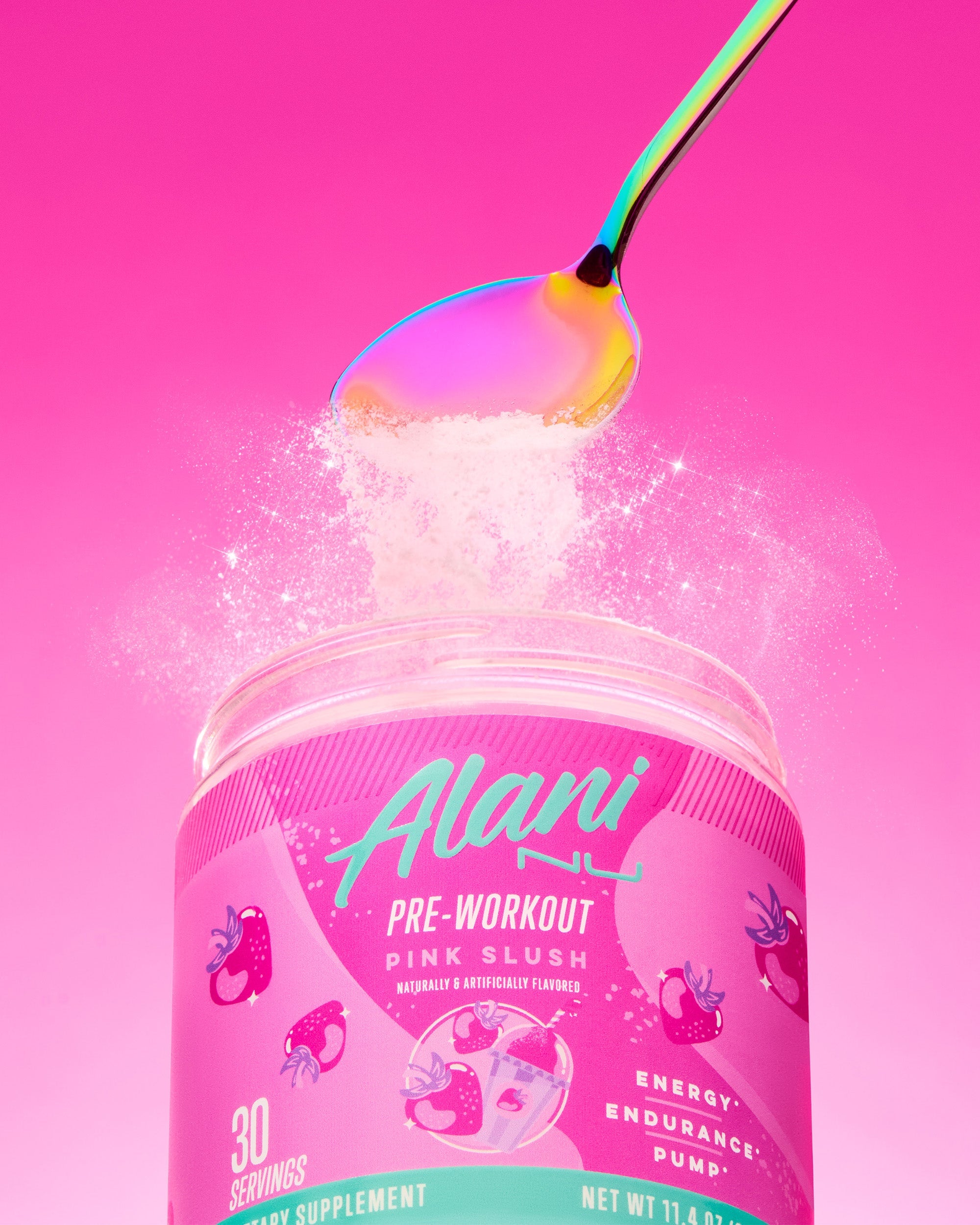 Pre-Workout - Pink Slush - Chilled Drink Powder