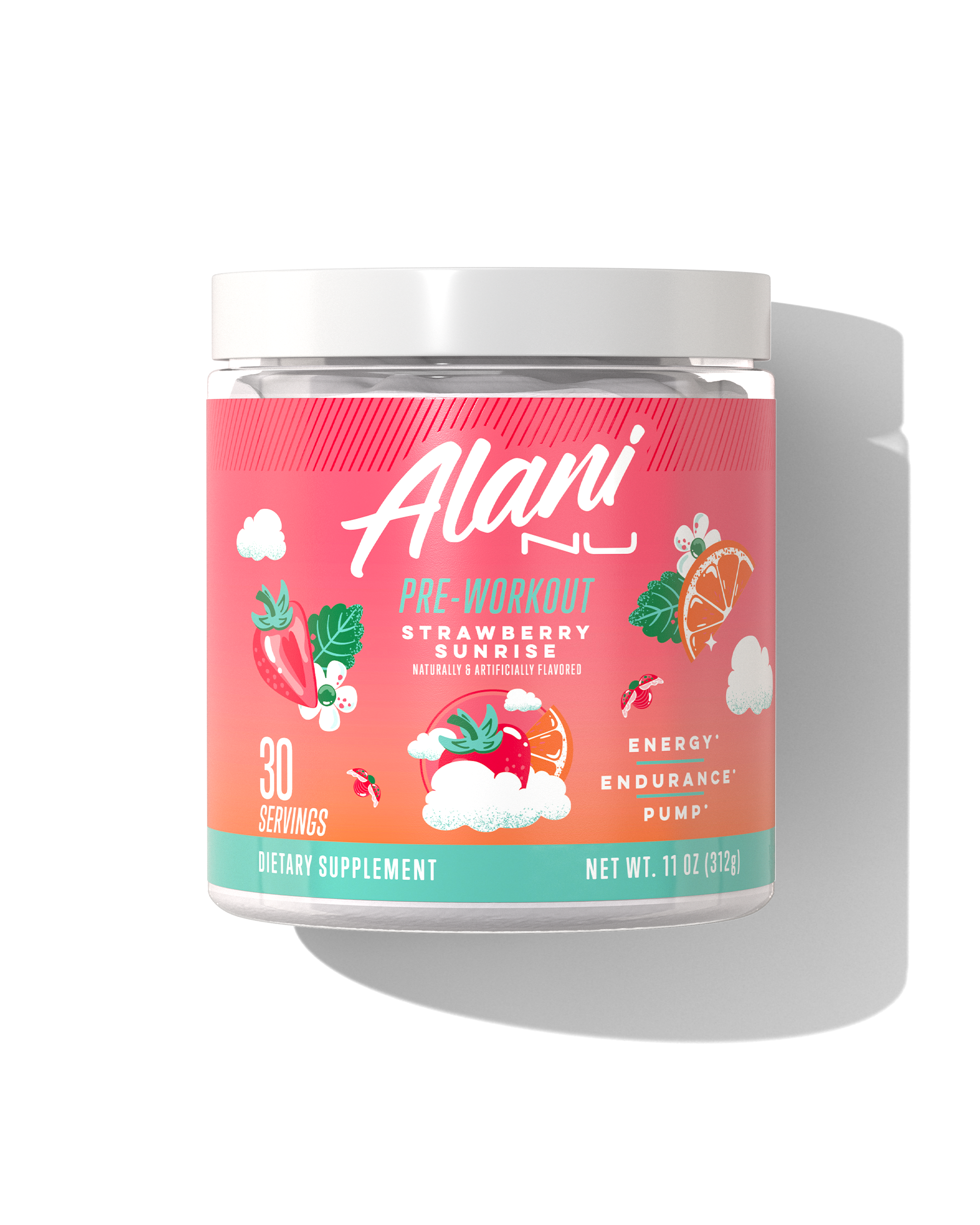 Pre-Workout - Strawberry Sunrise - Refreshing Wellness Drink Mix