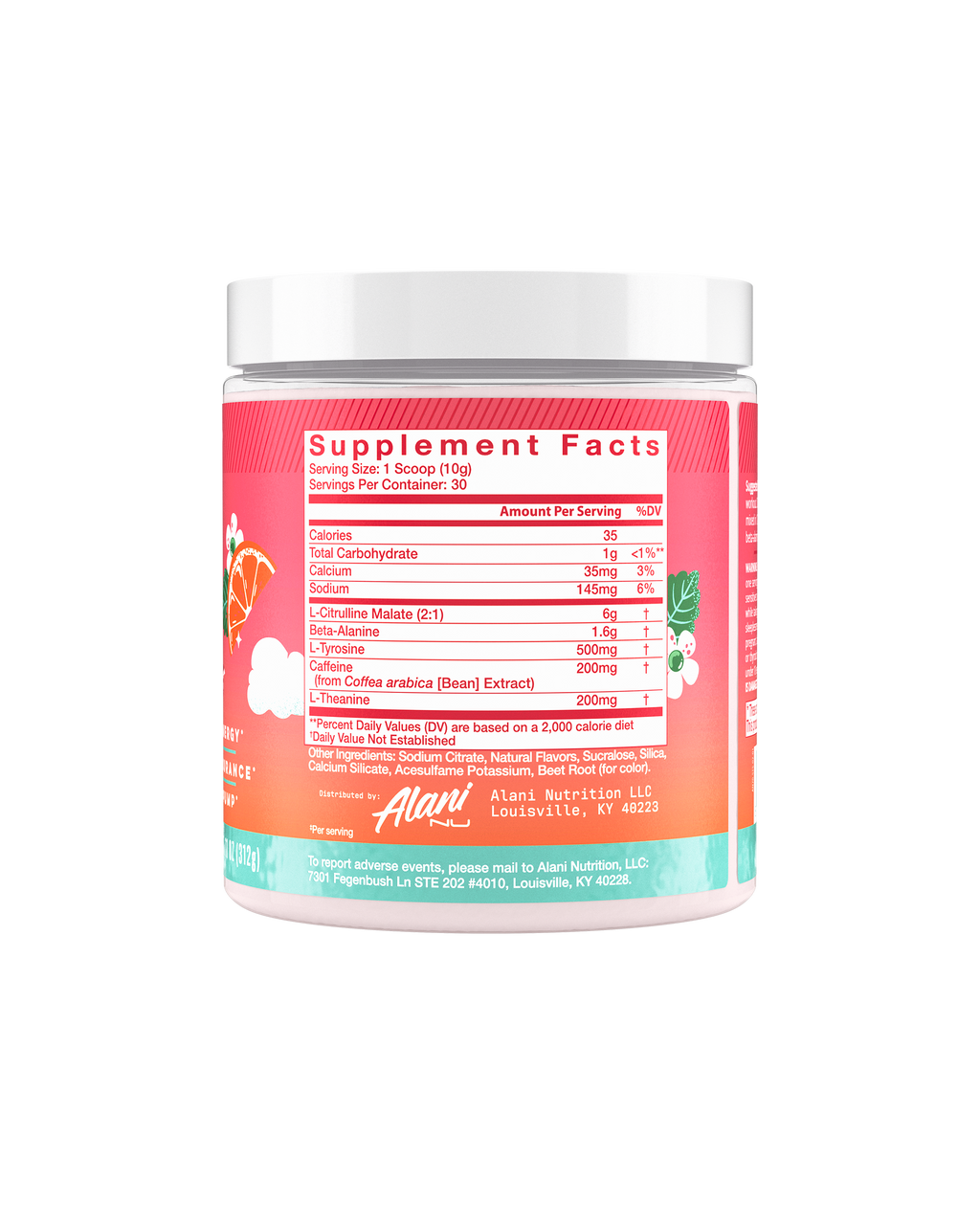 Pre-Workout - Strawberry Sunrise - Refreshing Wellness Drink Mix