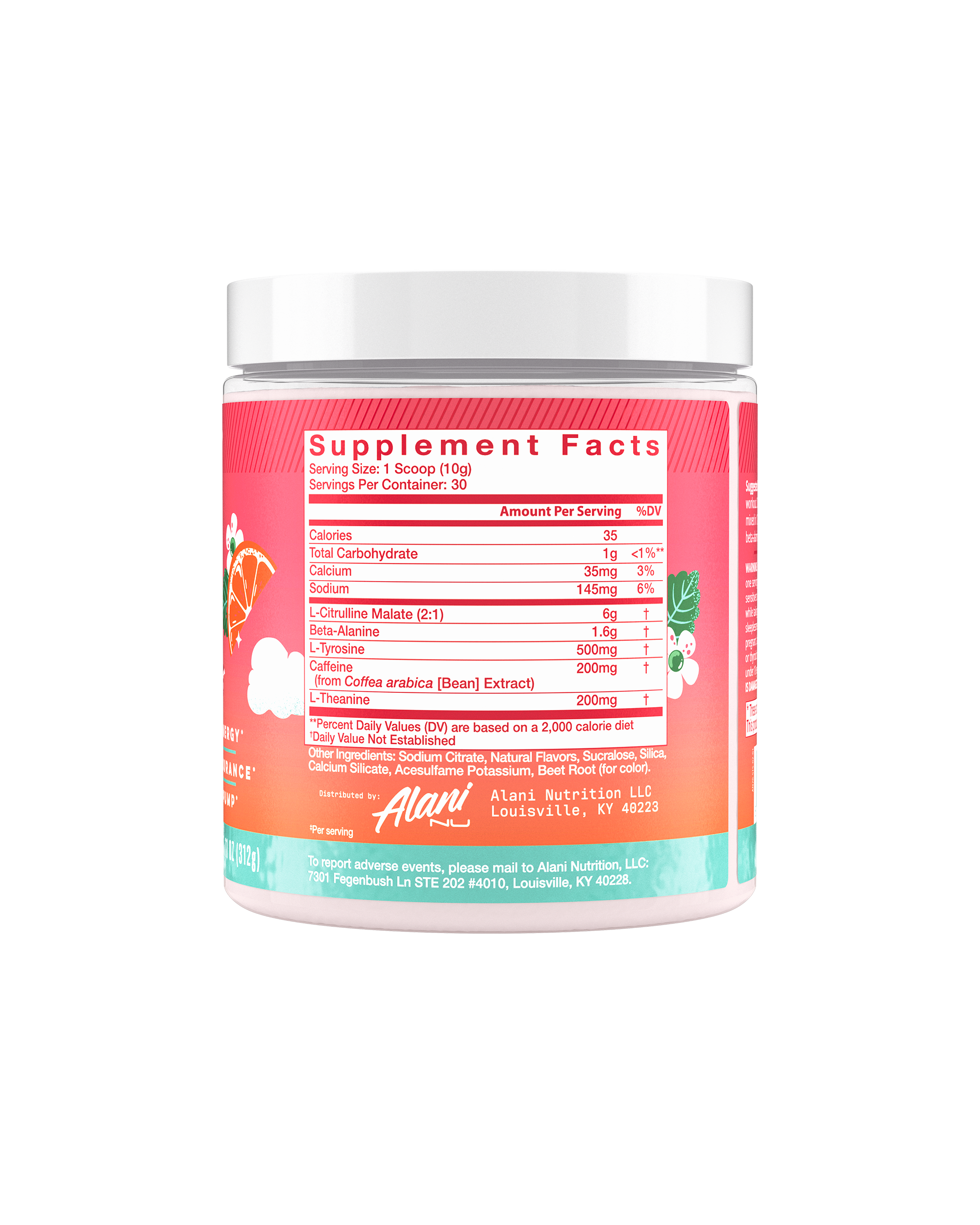 Pre-Workout - Strawberry Sunrise - Refreshing Wellness Drink Mix