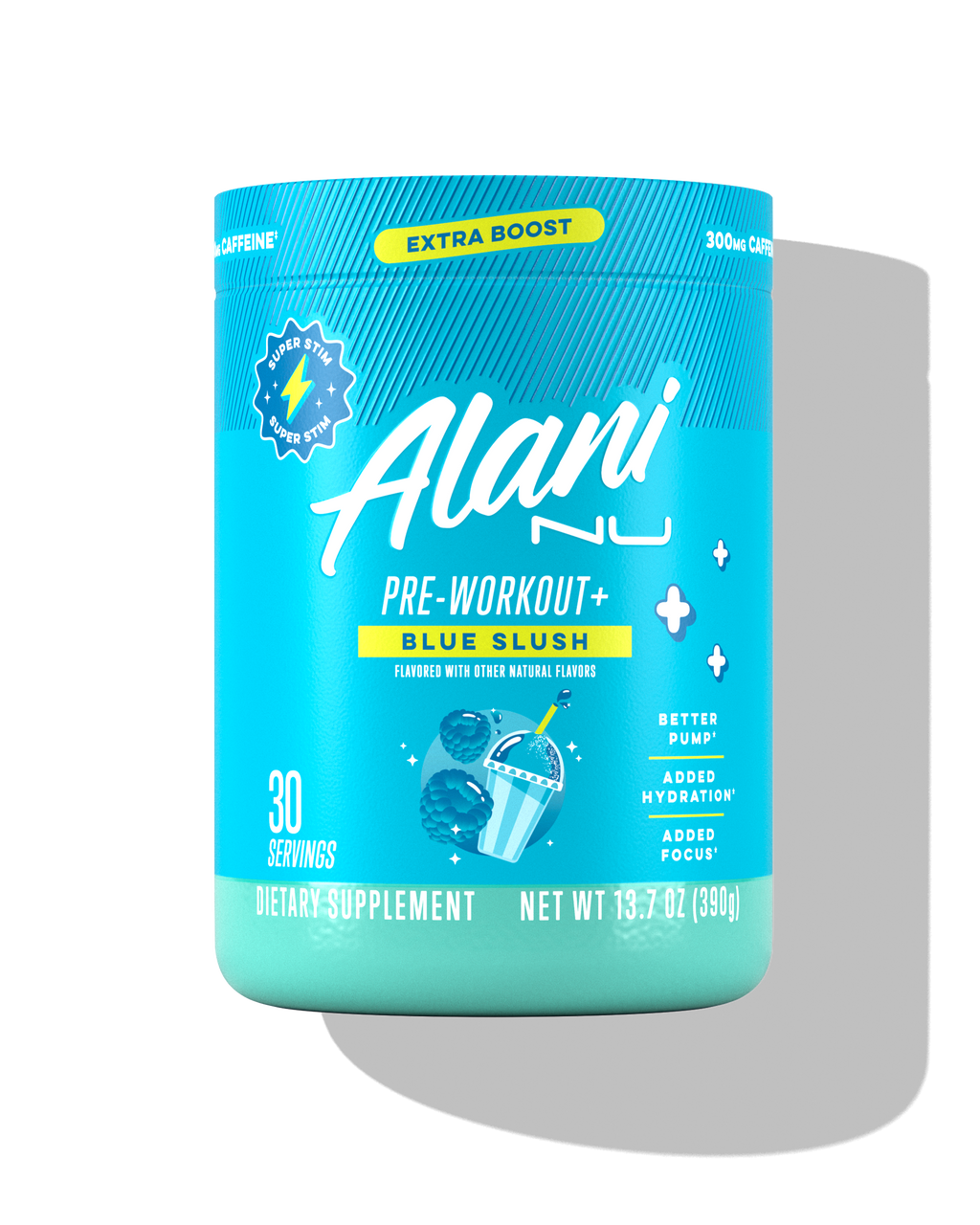 Pre-Workout+ - Blue Slush - Fresh Sparkling Energy Drink