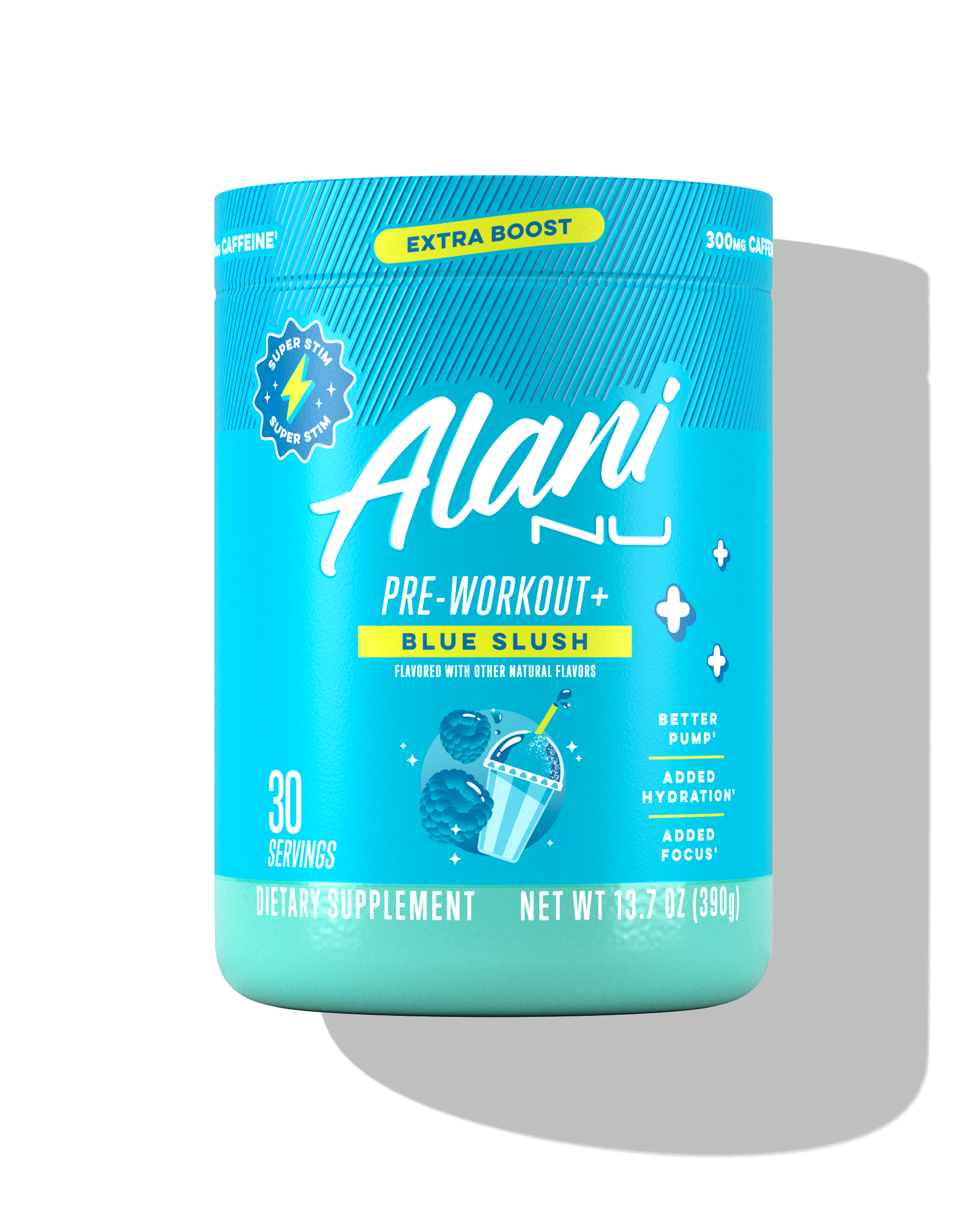 Pre-Workout+ - Blue Slush - Fresh Sparkling Energy Drink
