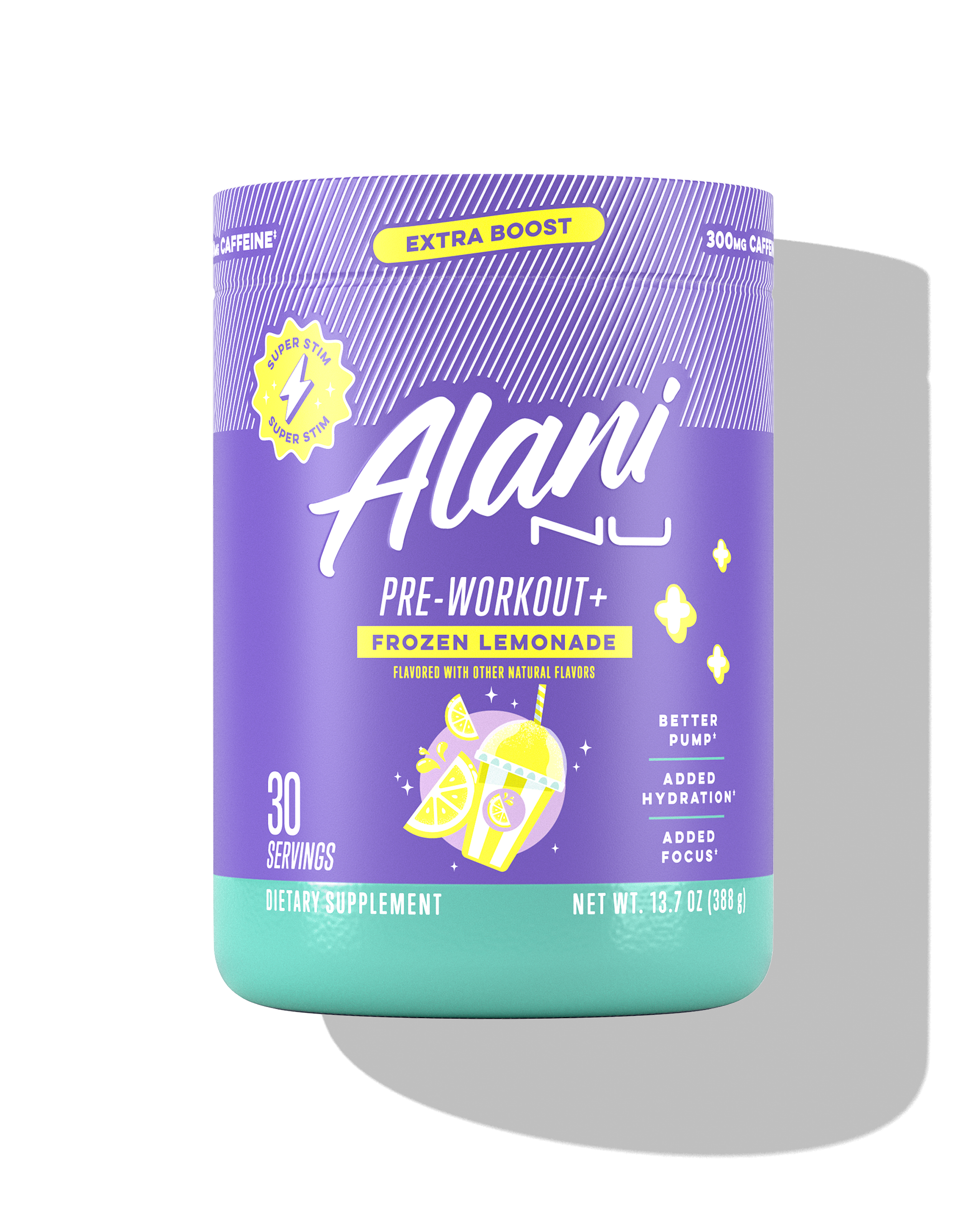 Pre-Workout+ - Frozen Lemonade - Flavor First Fitness Drink Mix