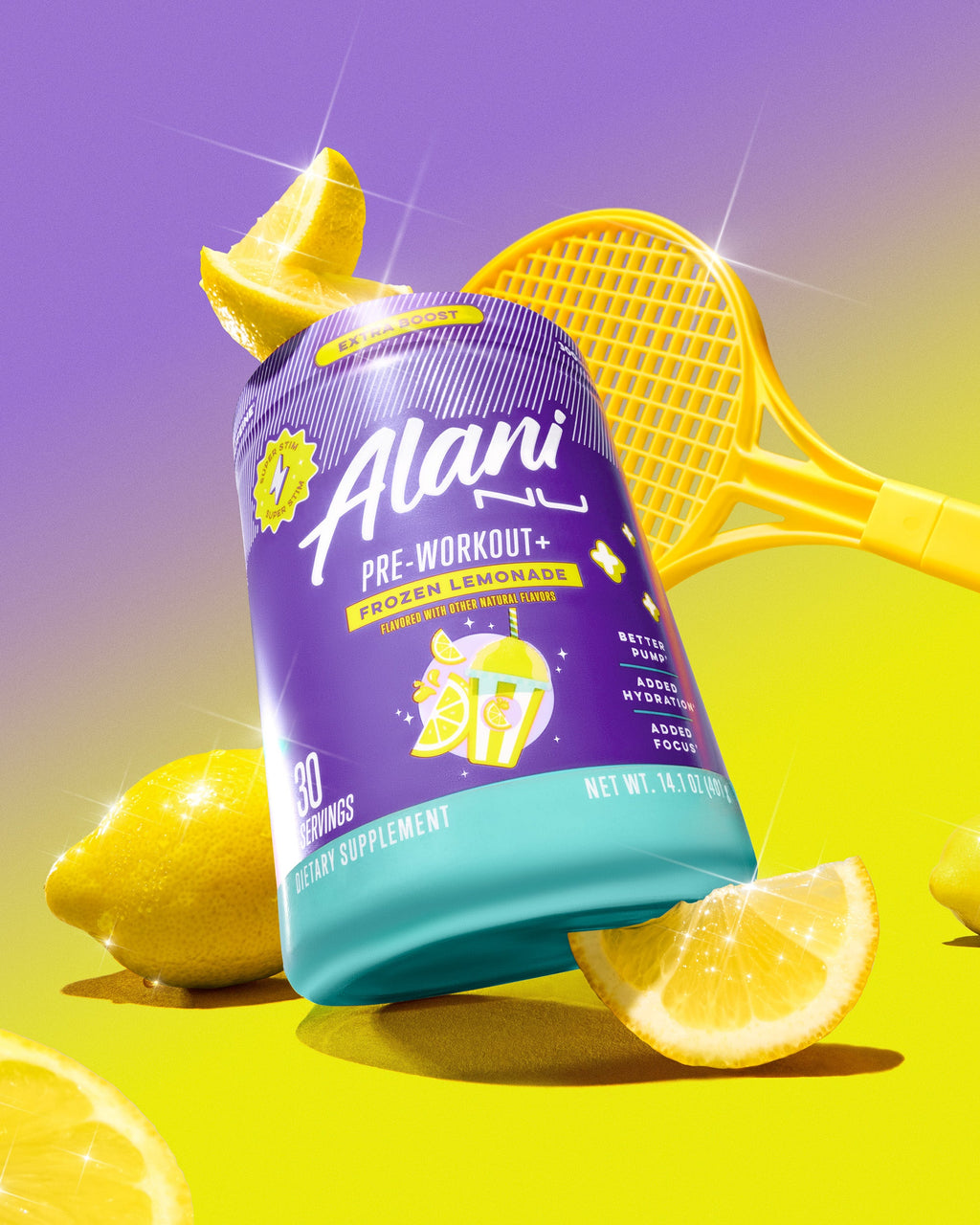 Pre-Workout+ - Frozen Lemonade - Flavor First Fitness Drink Mix