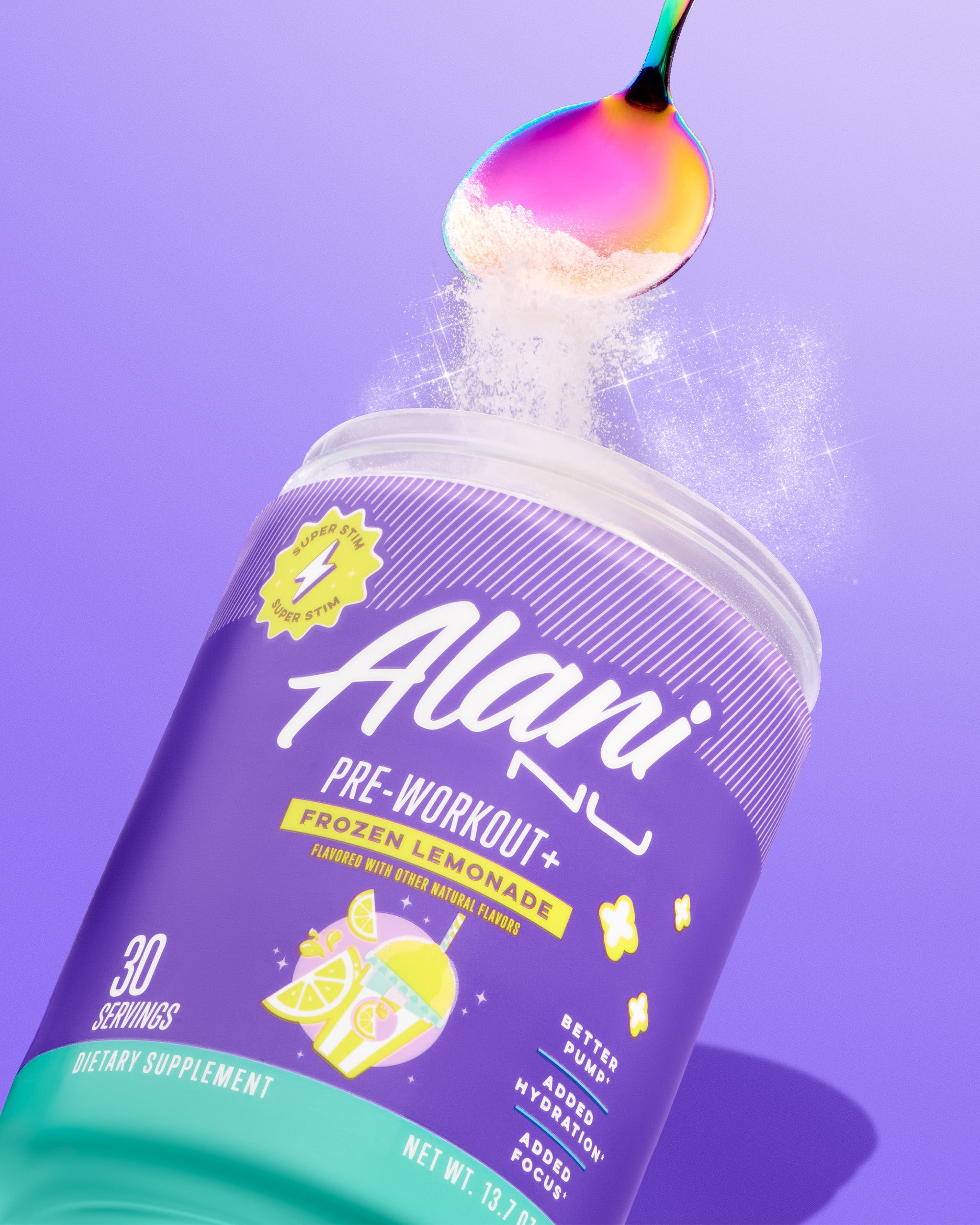 Pre-Workout+ - Frozen Lemonade - Flavor First Fitness Drink Mix