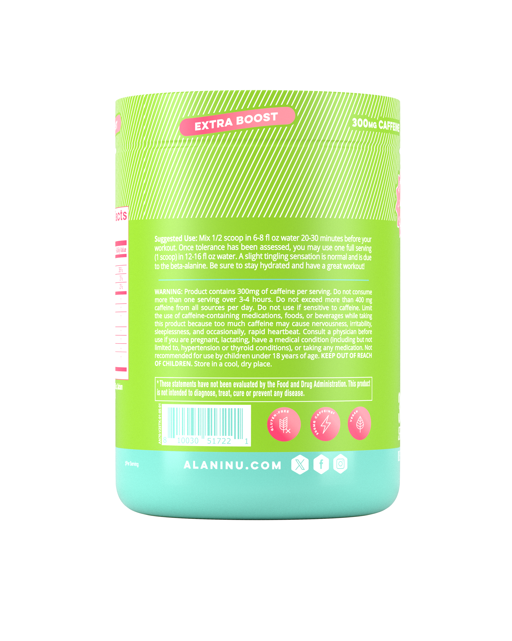 Pre-Workout+ - Kiwiberry - Fresh Daily Drink Pack