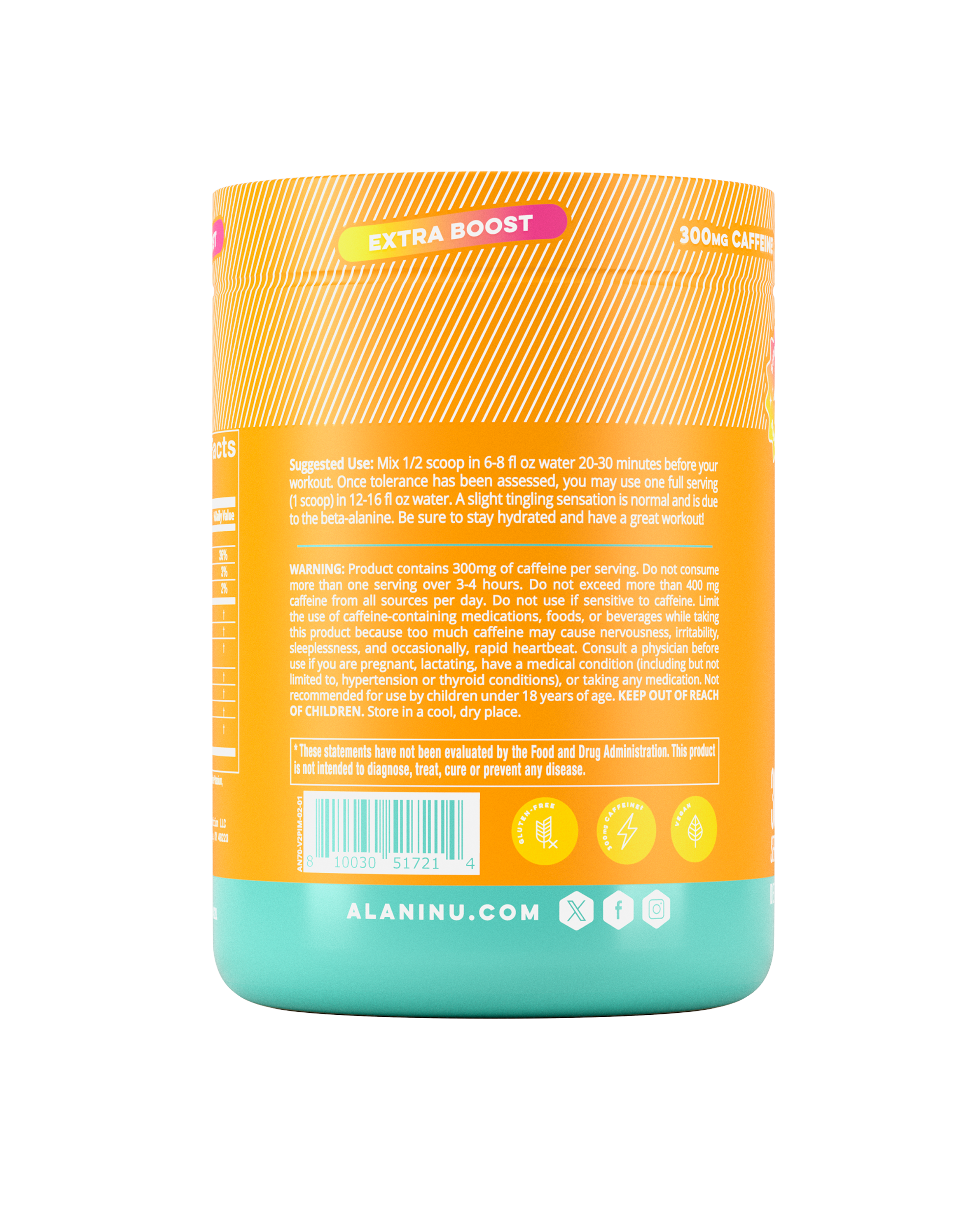 Pre-Workout+ - Paradise Swirl - Routine Ready On The Go Drink