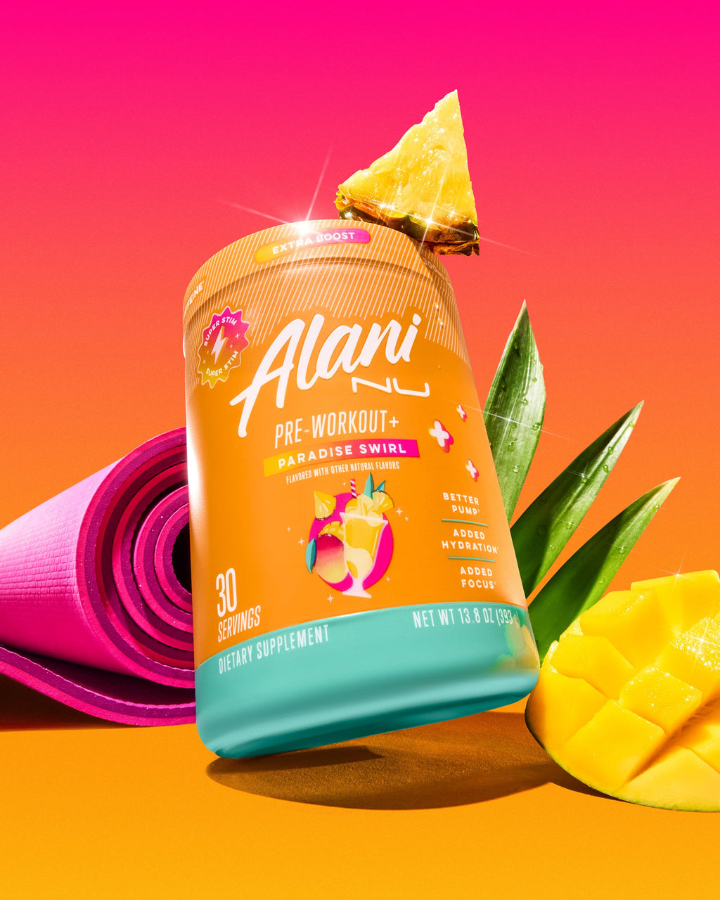 Pre-Workout+ - Paradise Swirl - Routine Ready On The Go Drink