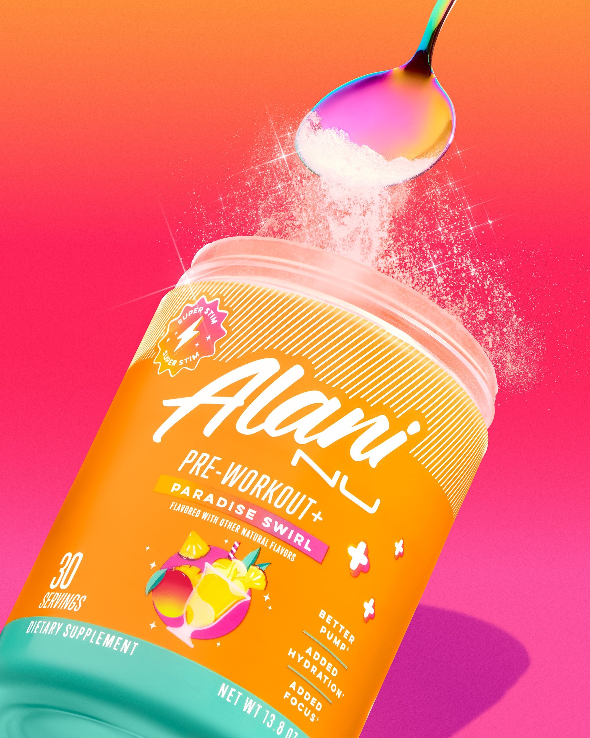 Pre-Workout+ - Paradise Swirl - Routine Ready On The Go Drink