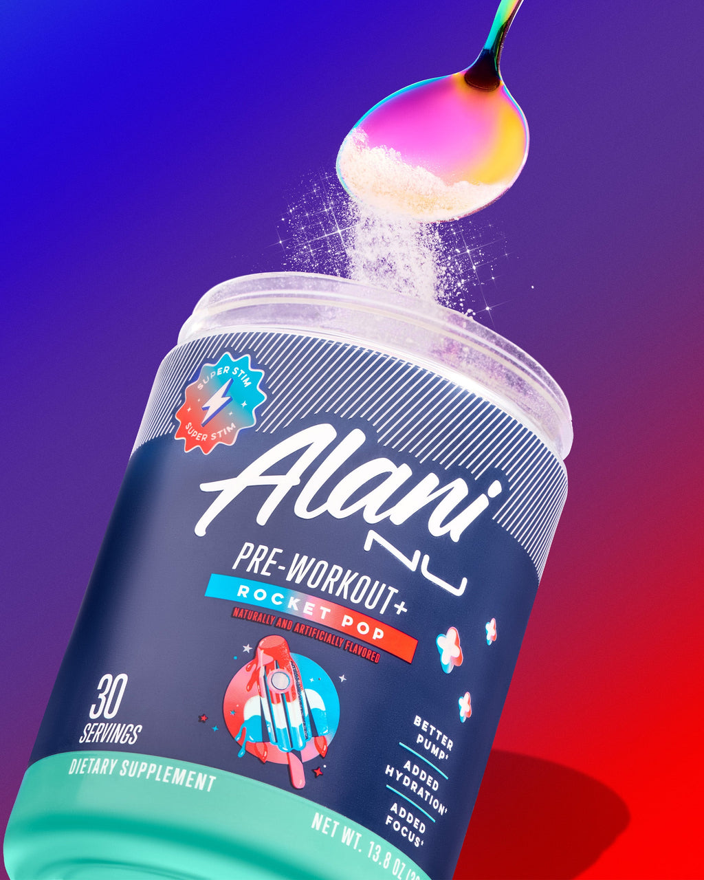 Pre-Workout+ - Rocket Pop - Bottle Ready Protein Drink