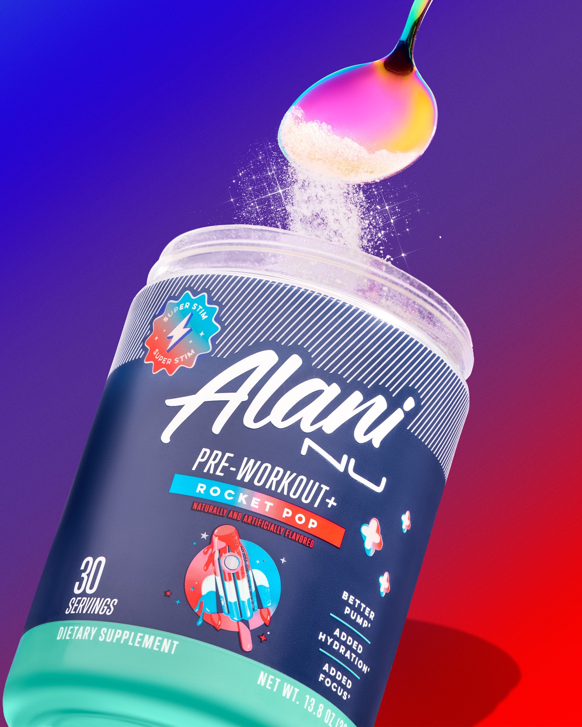 Pre-Workout+ - Rocket Pop - Bottle Ready Protein Drink