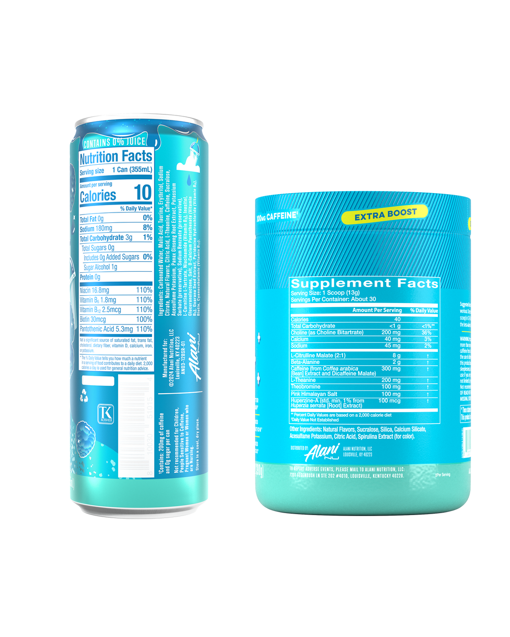 Energy Drink & Pre-Workout+ - Blue Slush - Active Day Energy Drink