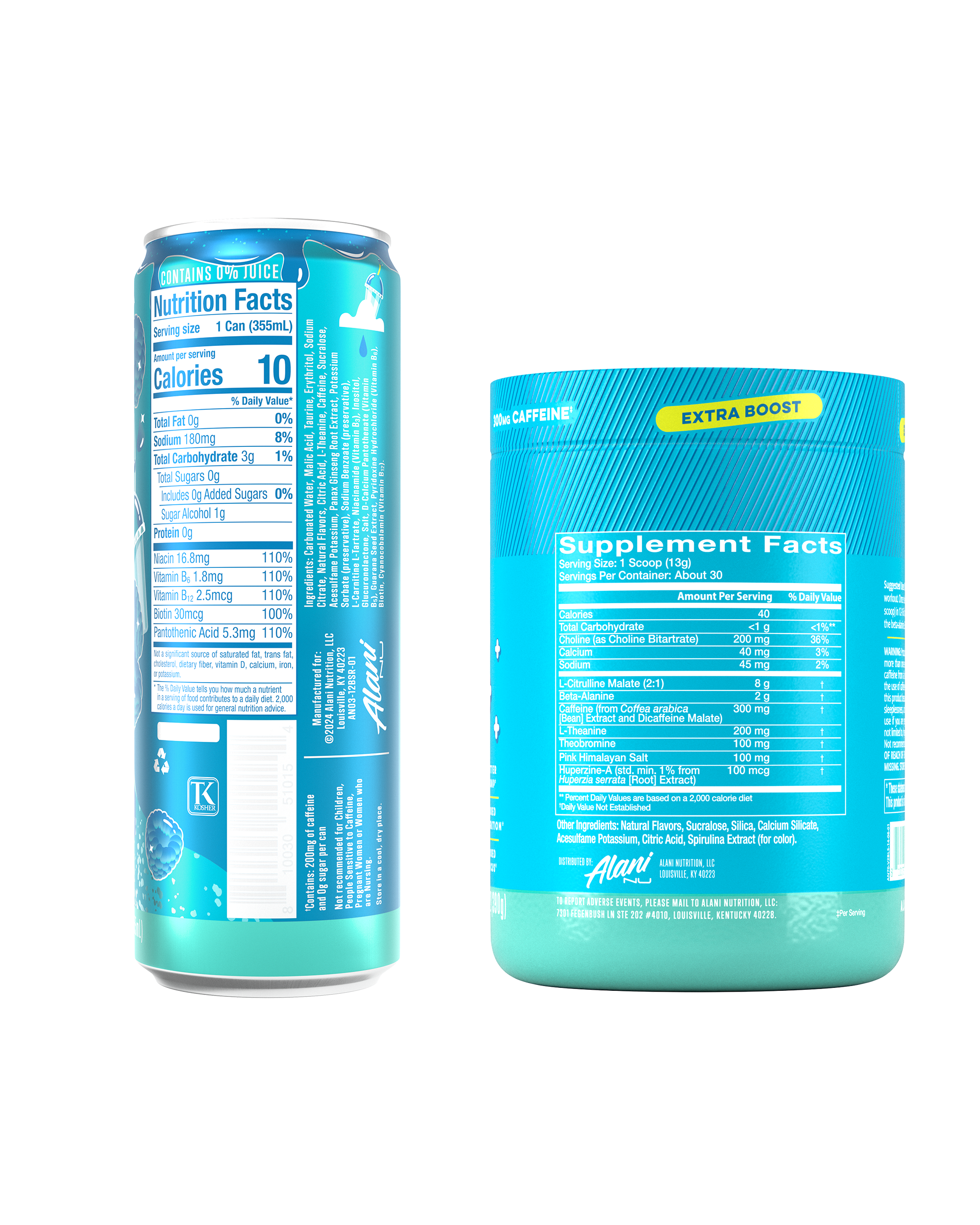 Energy Drink & Pre-Workout+ - Blue Slush - Active Day Energy Drink