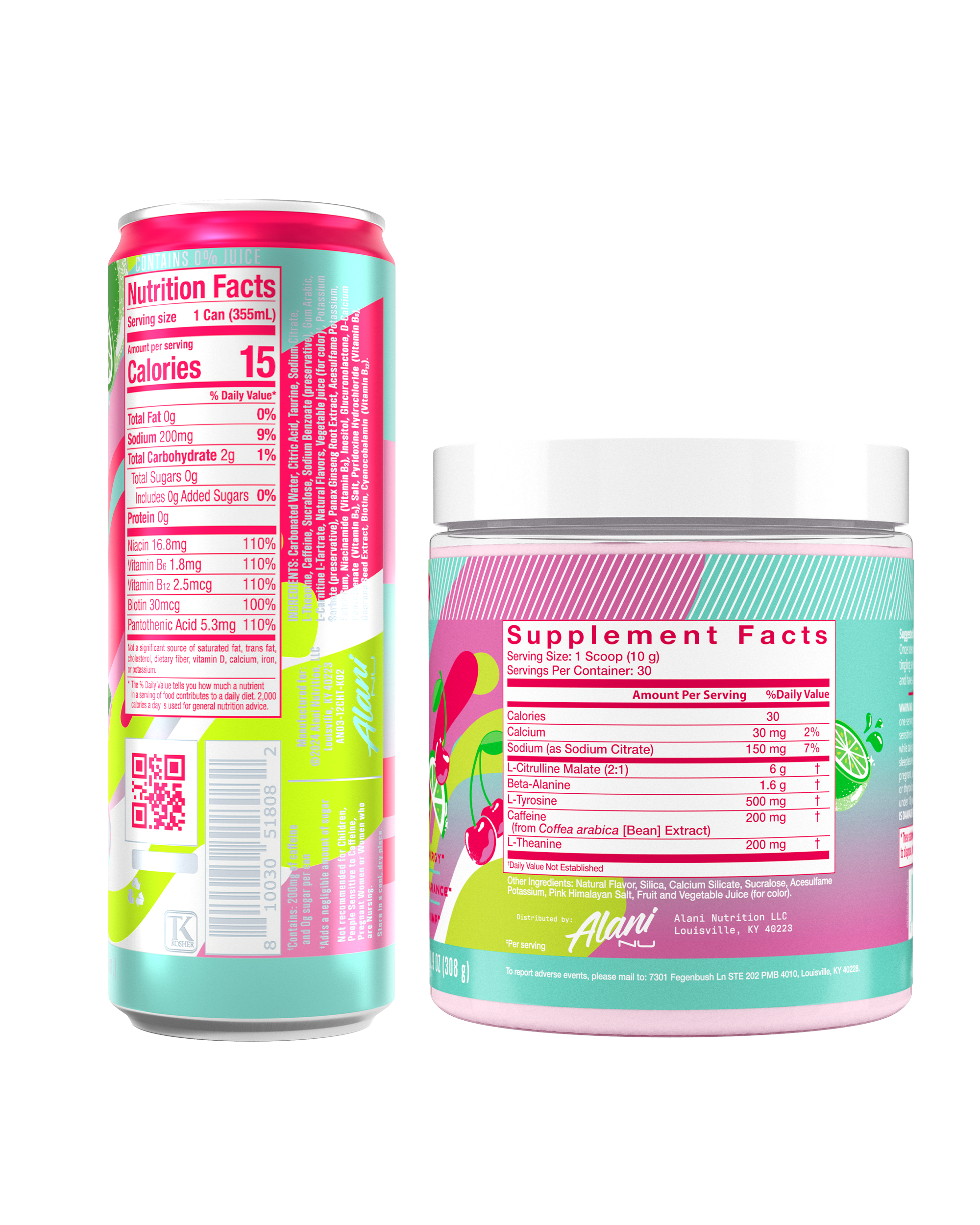 Energy Drink & Pre-Workout - Cherry Twist - Clean Taste Variety Drink Pack
