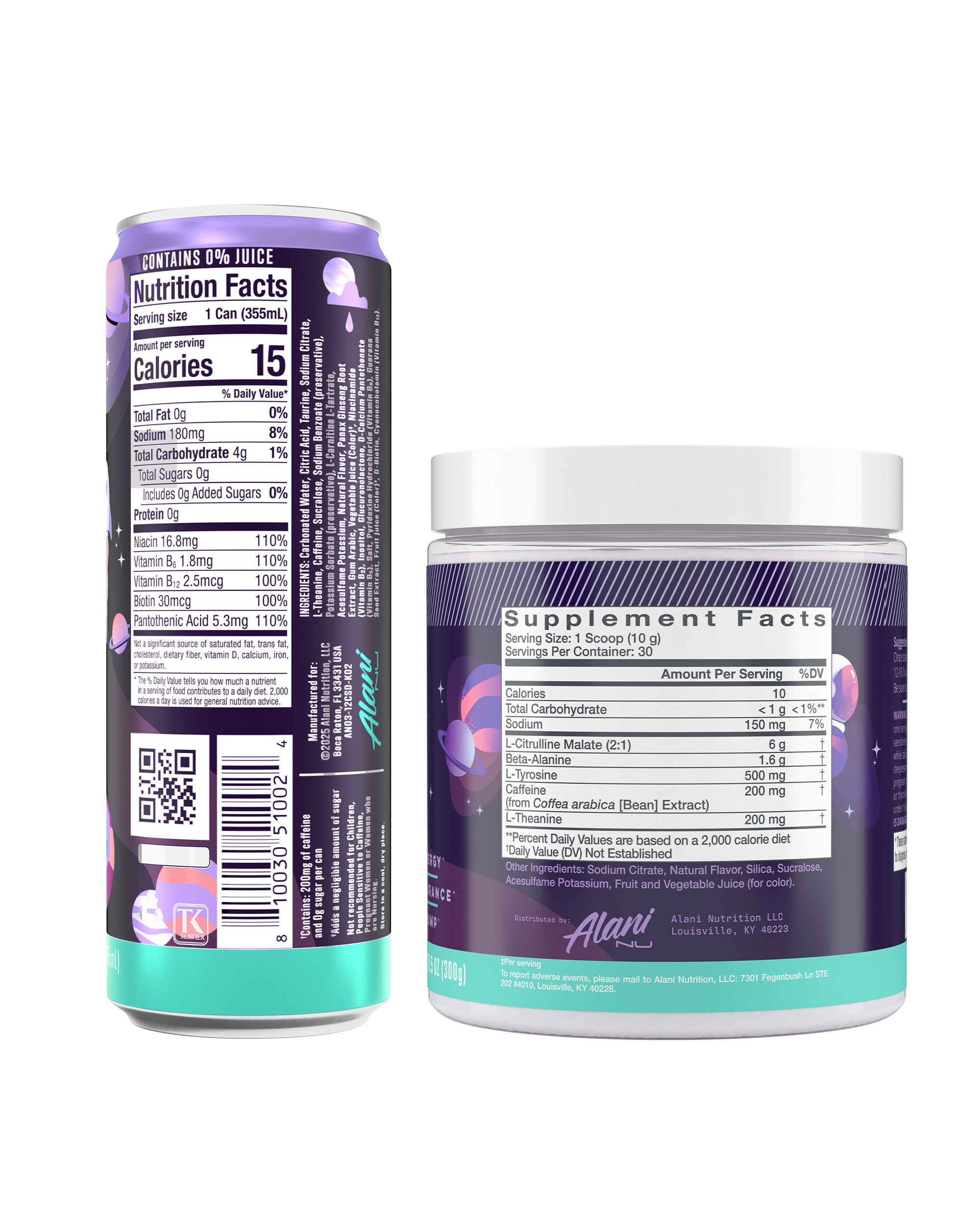 Energy Drink & Pre-Workout - Cosmic Stardust - Refreshing Fitness Drink Mix