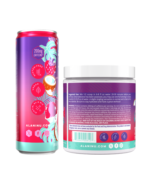 Energy Drink & Pre-Workout - Hawaiian Shaved Ice - Clean Taste Daily Drink Pack
