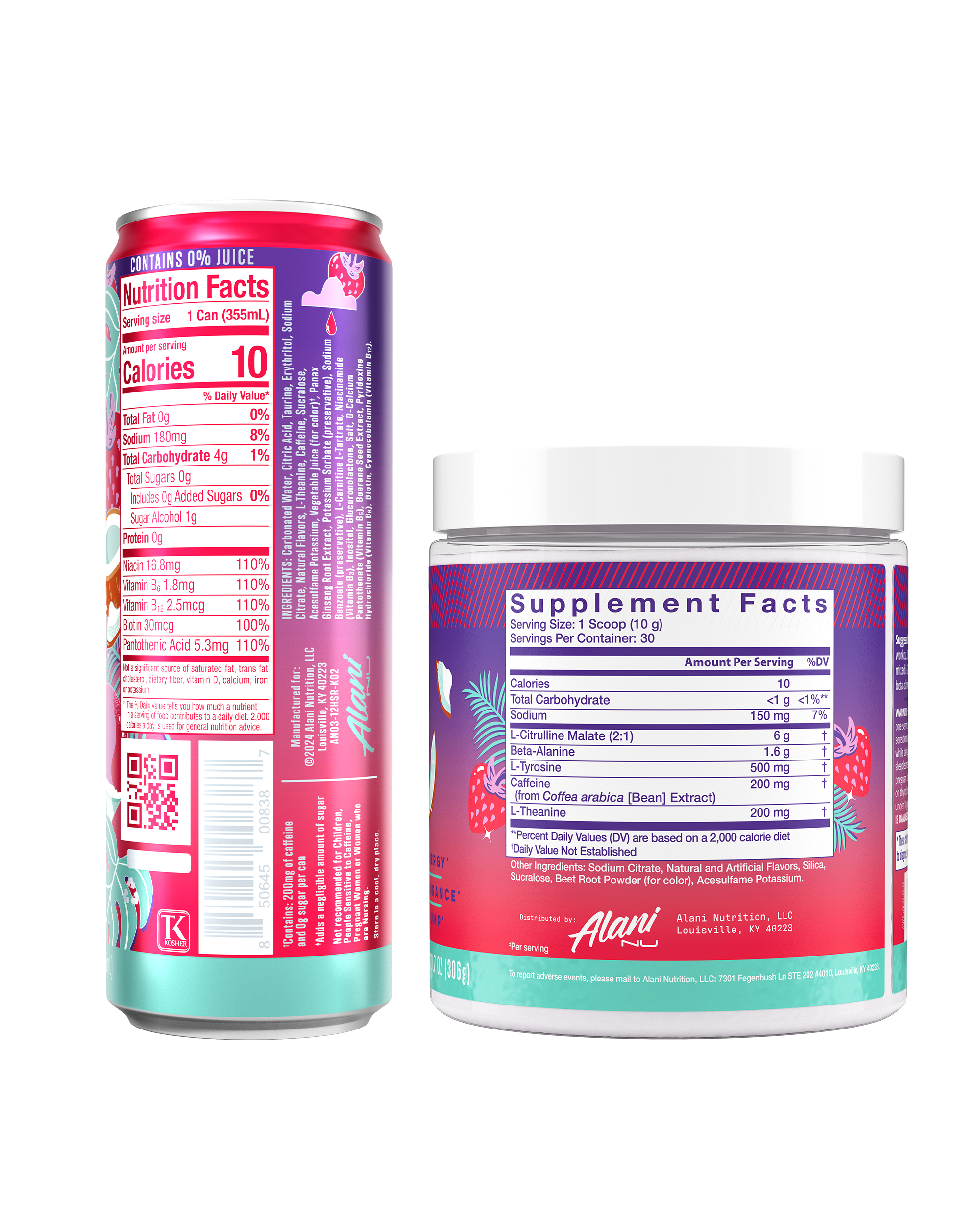 Energy Drink & Pre-Workout - Hawaiian Shaved Ice - Clean Taste Daily Drink Pack