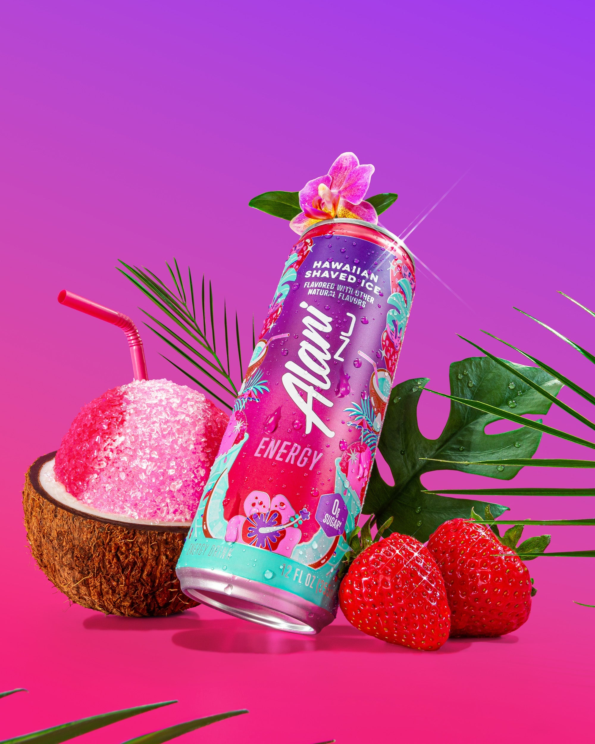 Energy Drink & Pre-Workout - Hawaiian Shaved Ice - Clean Taste Daily Drink Pack