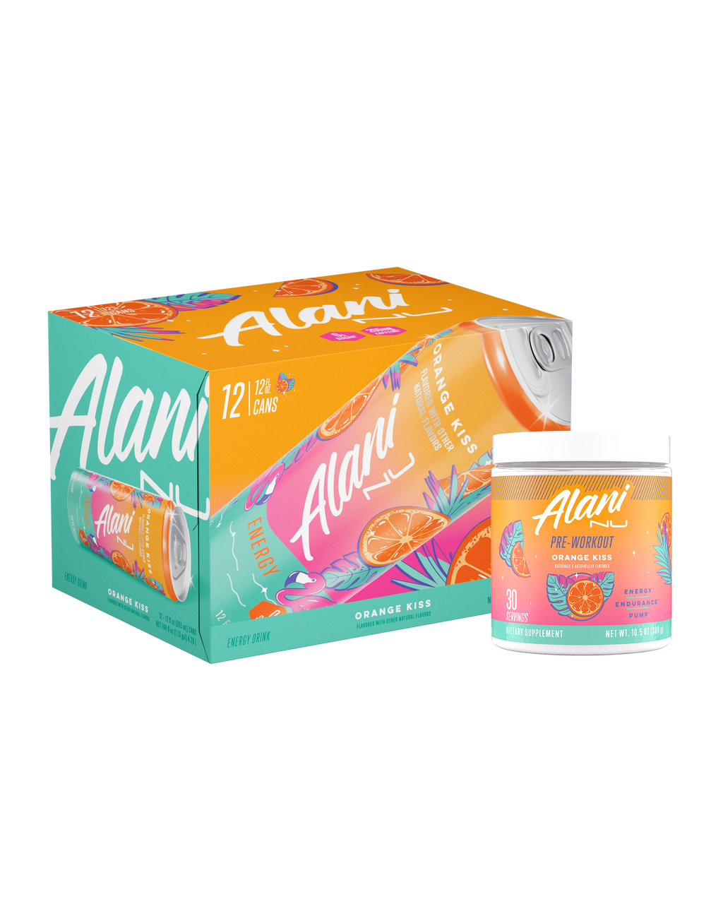 Energy Drink & Pre-Workout - Orange Kiss - Light Fruit Flavor Drink