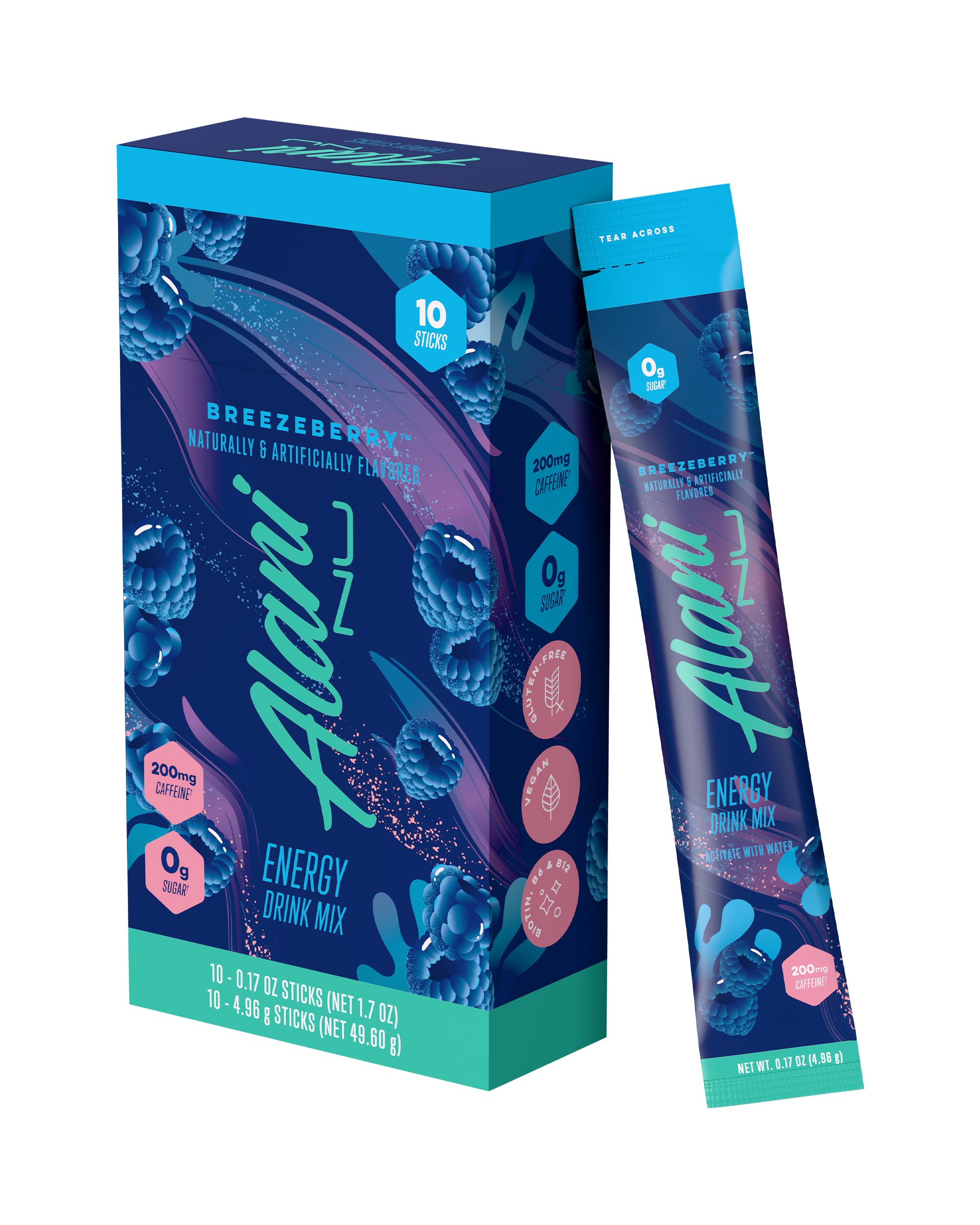 Energy Sticks - Breezeberry - Refreshing Drink Mix