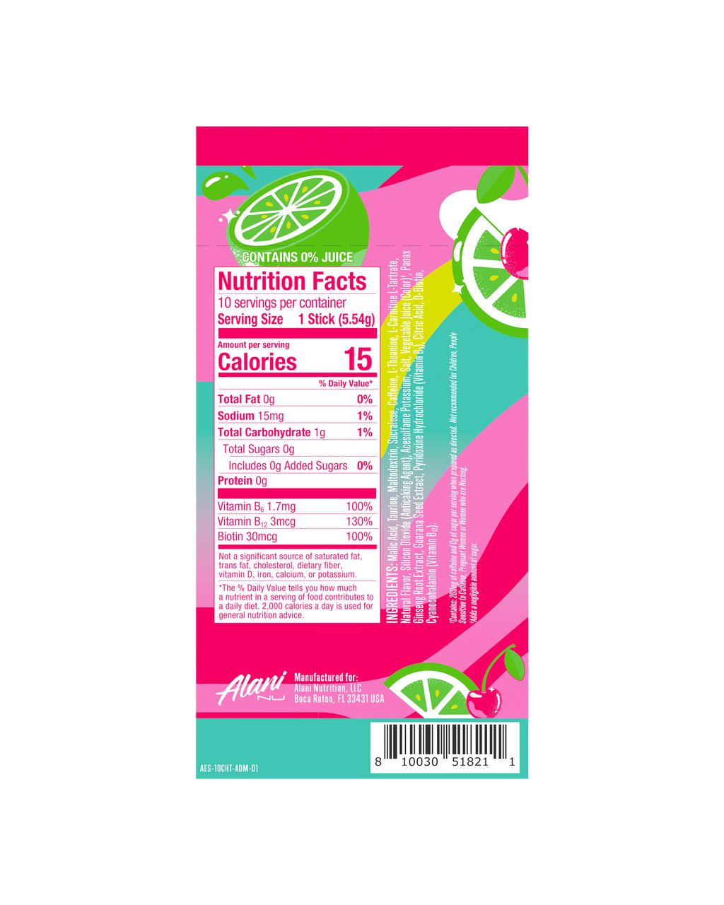 Energy Sticks - Cherry Twist - Light Lifestyle Drink