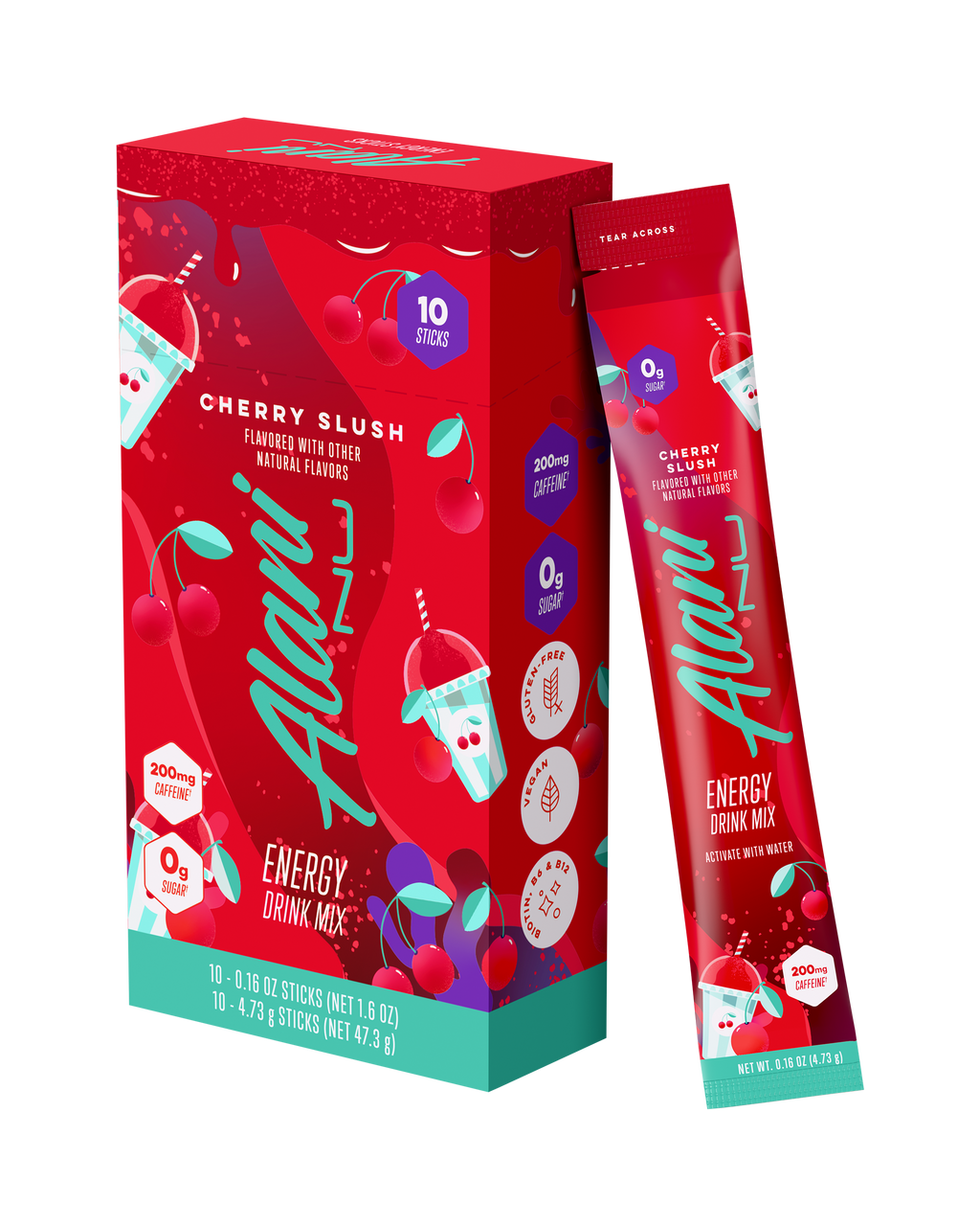 Energy Sticks - Cherry Slush - Flavor First Wellness Drink Mix