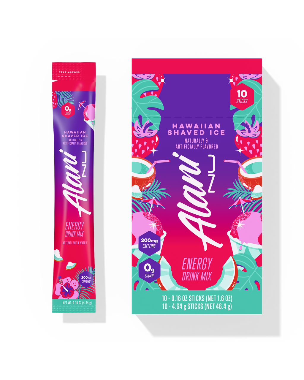 Energy Sticks - Hawaiian Shaved Ice - Refreshing Energy Drink