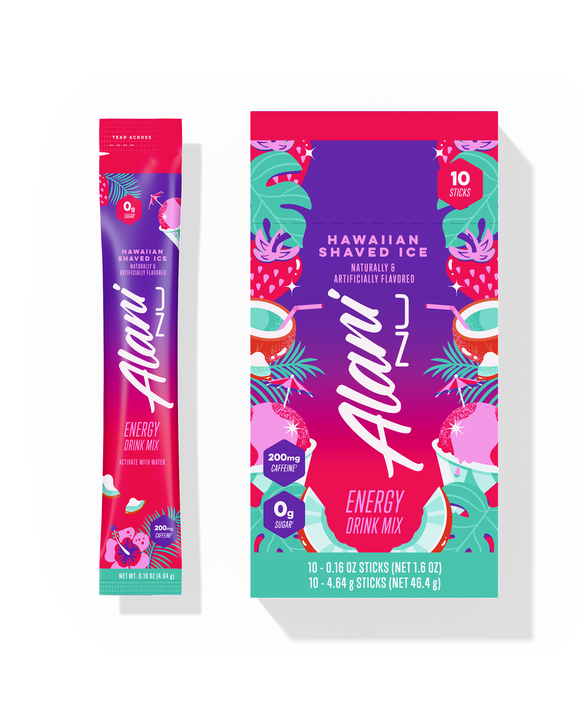 Energy Sticks - Hawaiian Shaved Ice - Refreshing Energy Drink