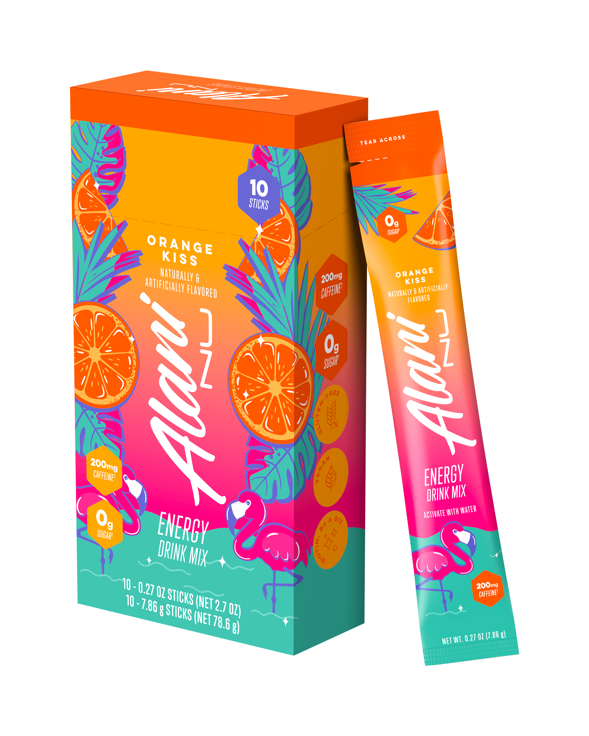 Energy Sticks - Orange Kiss - Everyday Hydration Drink Mix