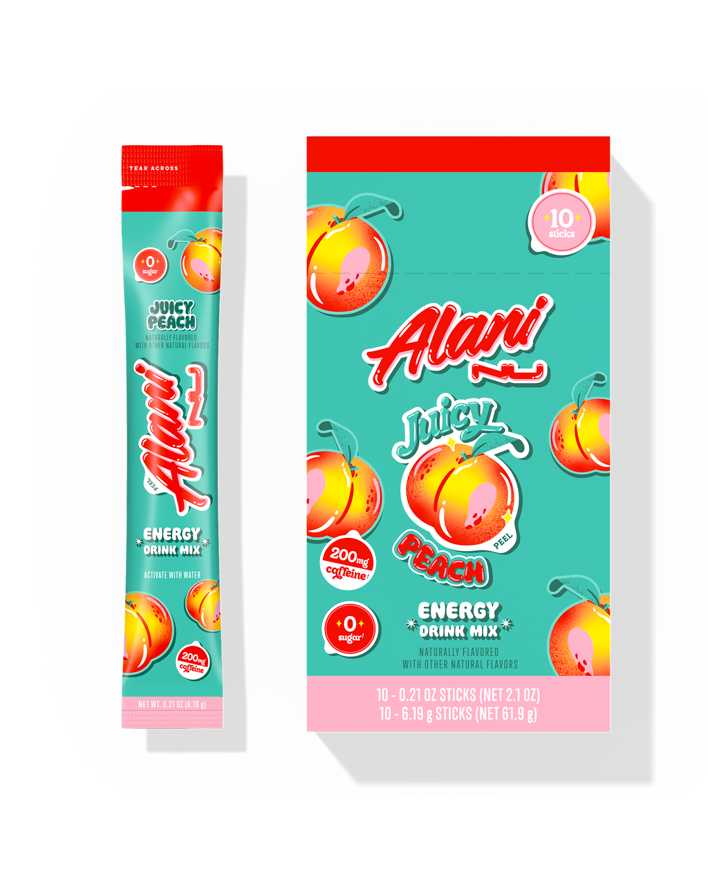 Energy Sticks - Juicy Peach - Anytime Powder Drink Mix