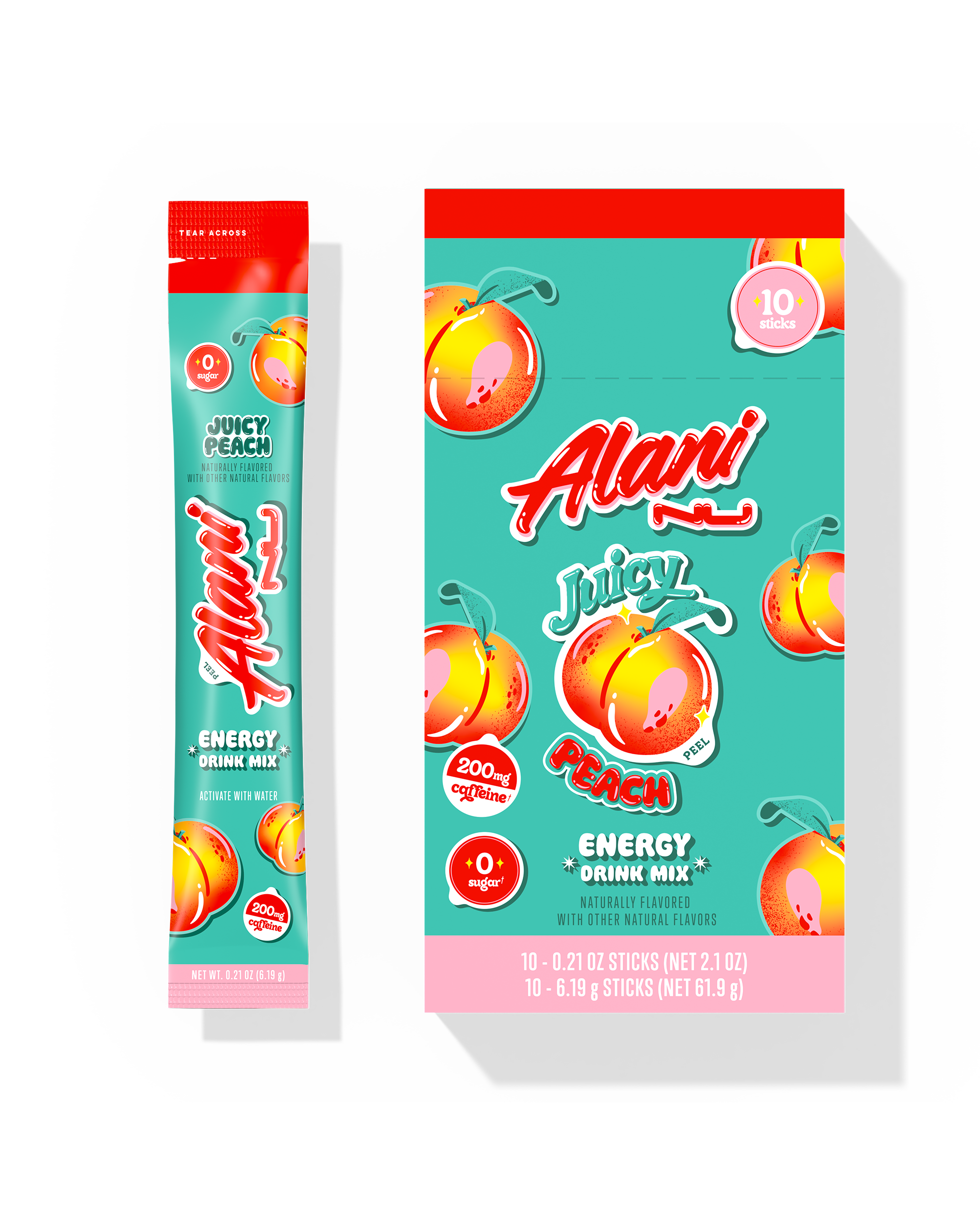 Energy Sticks - Juicy Peach - Anytime Powder Drink Mix