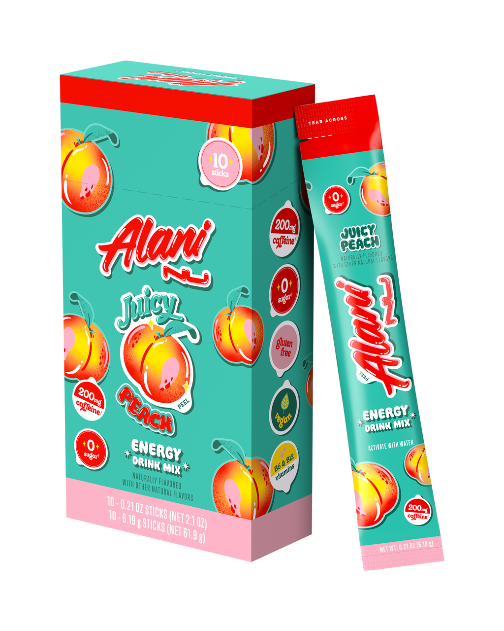 Energy Sticks - Juicy Peach - Anytime Powder Drink Mix