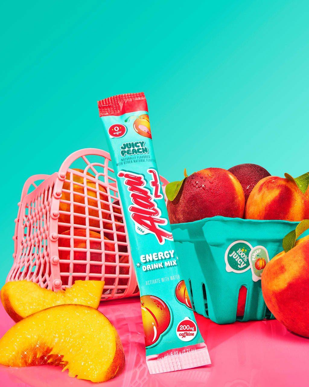 Energy Sticks - Juicy Peach - Anytime Powder Drink Mix
