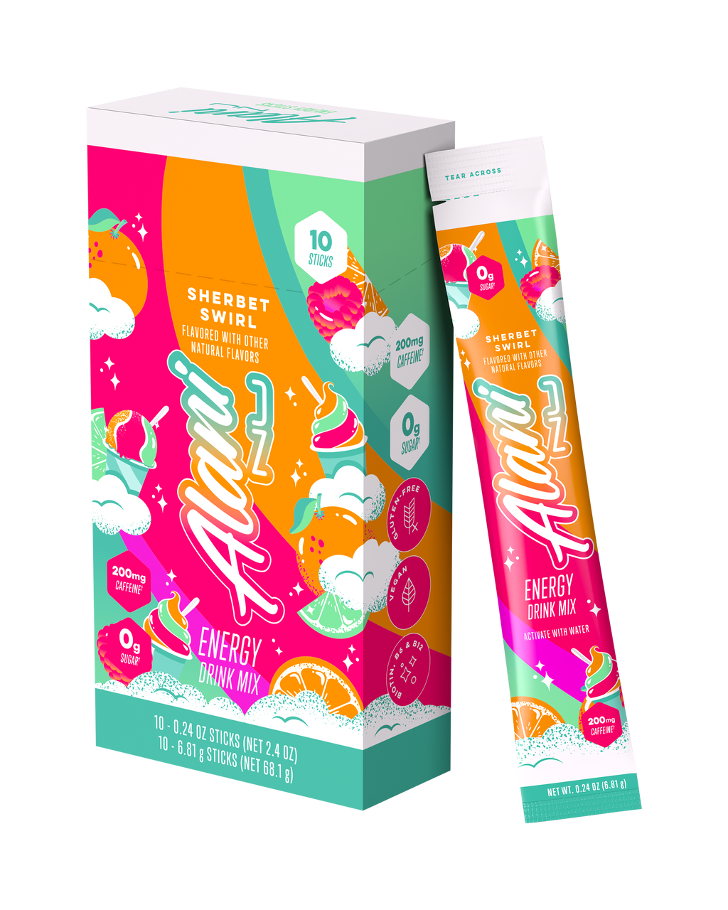 Energy Sticks - Sherbet Swirl - Can Ready Gym Drink Mix