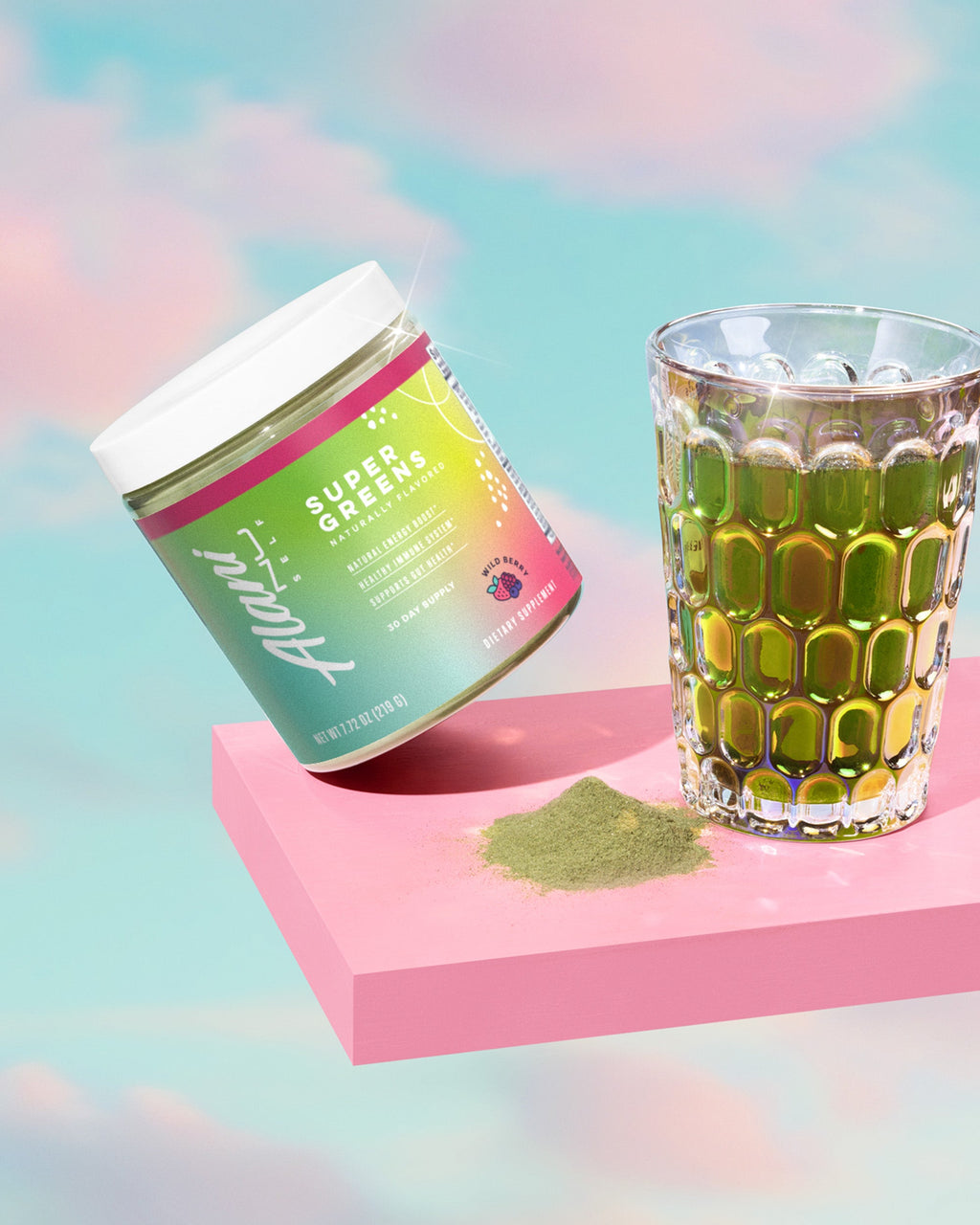 Super Greens - Wild Berry - Light On The Go Drink