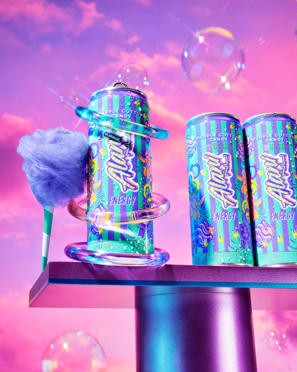 Energy Drink - Purple Cotton Candy - Fresh Electrolyte Drink Mix