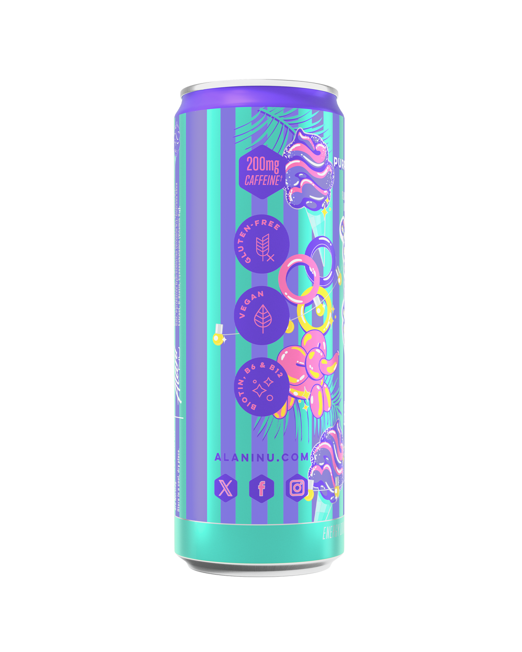 Energy Drink - Purple Cotton Candy - Fresh Electrolyte Drink Mix