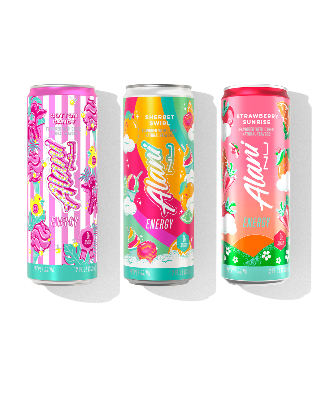 Energy Variety Pack - Dream Trio - Gym Bag Sparkling Energy Drink