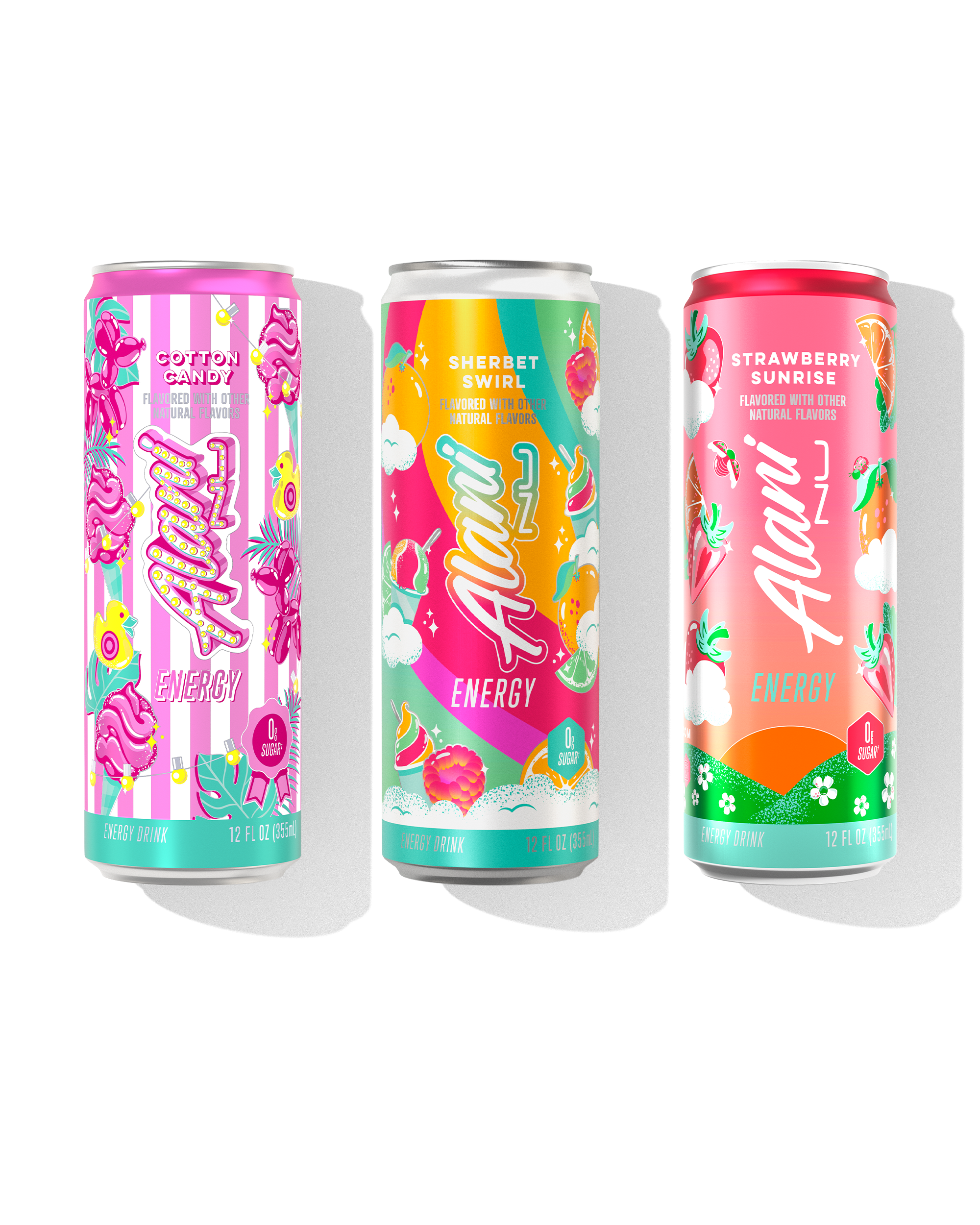 Energy Variety Pack - Dream Trio - Gym Bag Sparkling Energy Drink